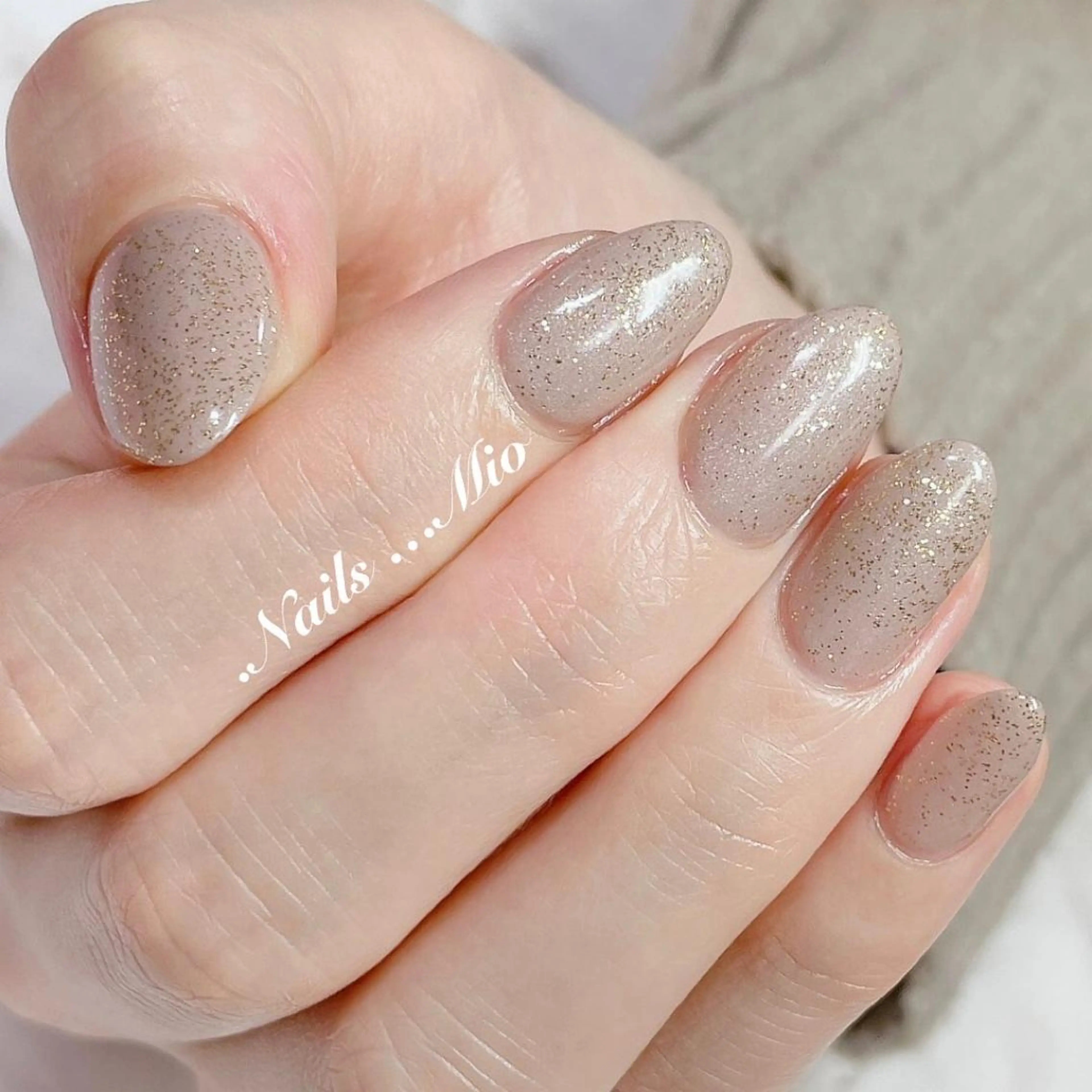 ネイル アートネイル ジェルネイル ラメ(グリッター) ワンカラーネイル .Nails Mio 赤羽西ネイルサロンのネイルデザイン