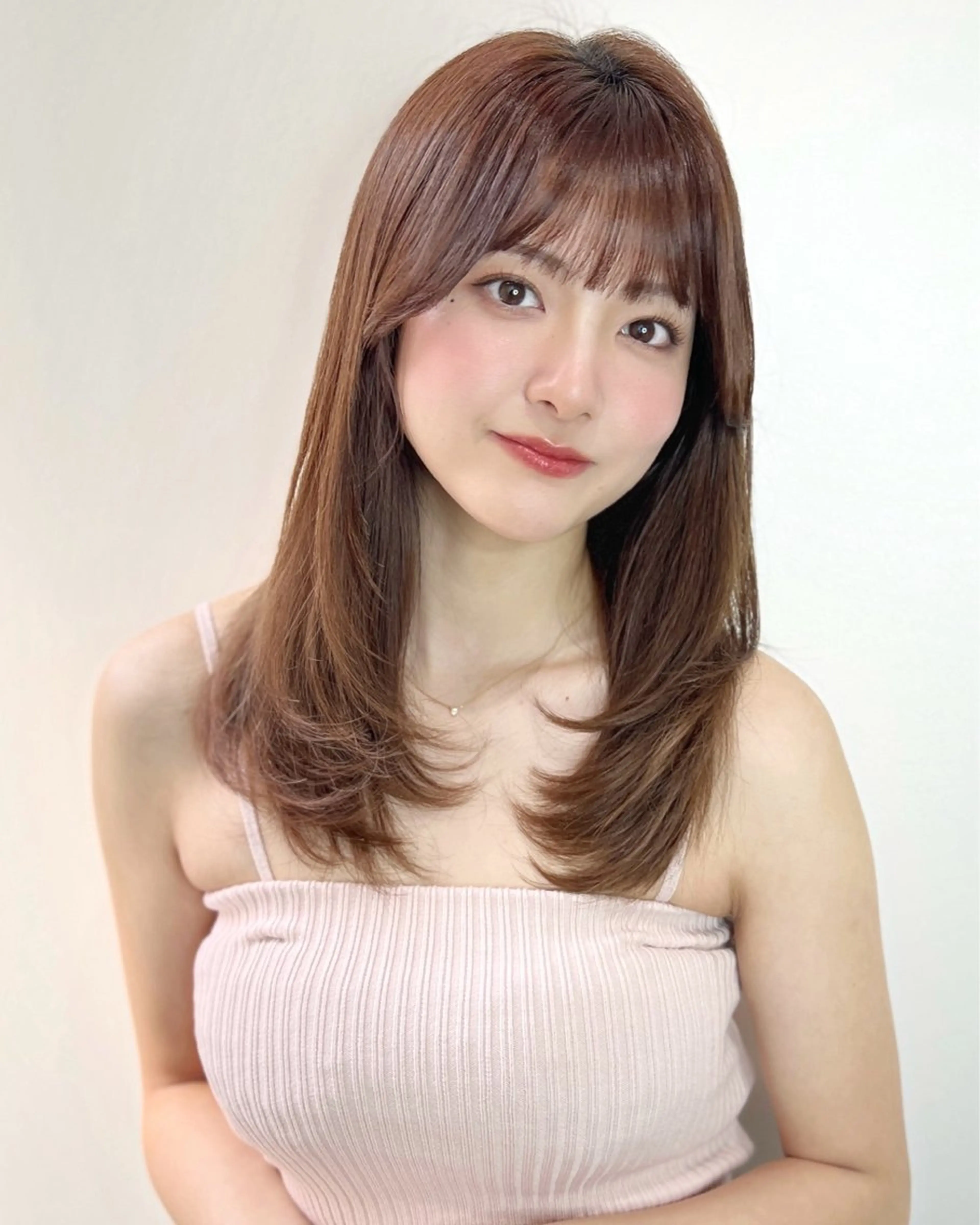 ロング カラー ヘアアレンジ レイヤーカット 顔まわり職人🇰🇷 韓国ヘア/KAITOのヘアスタイル