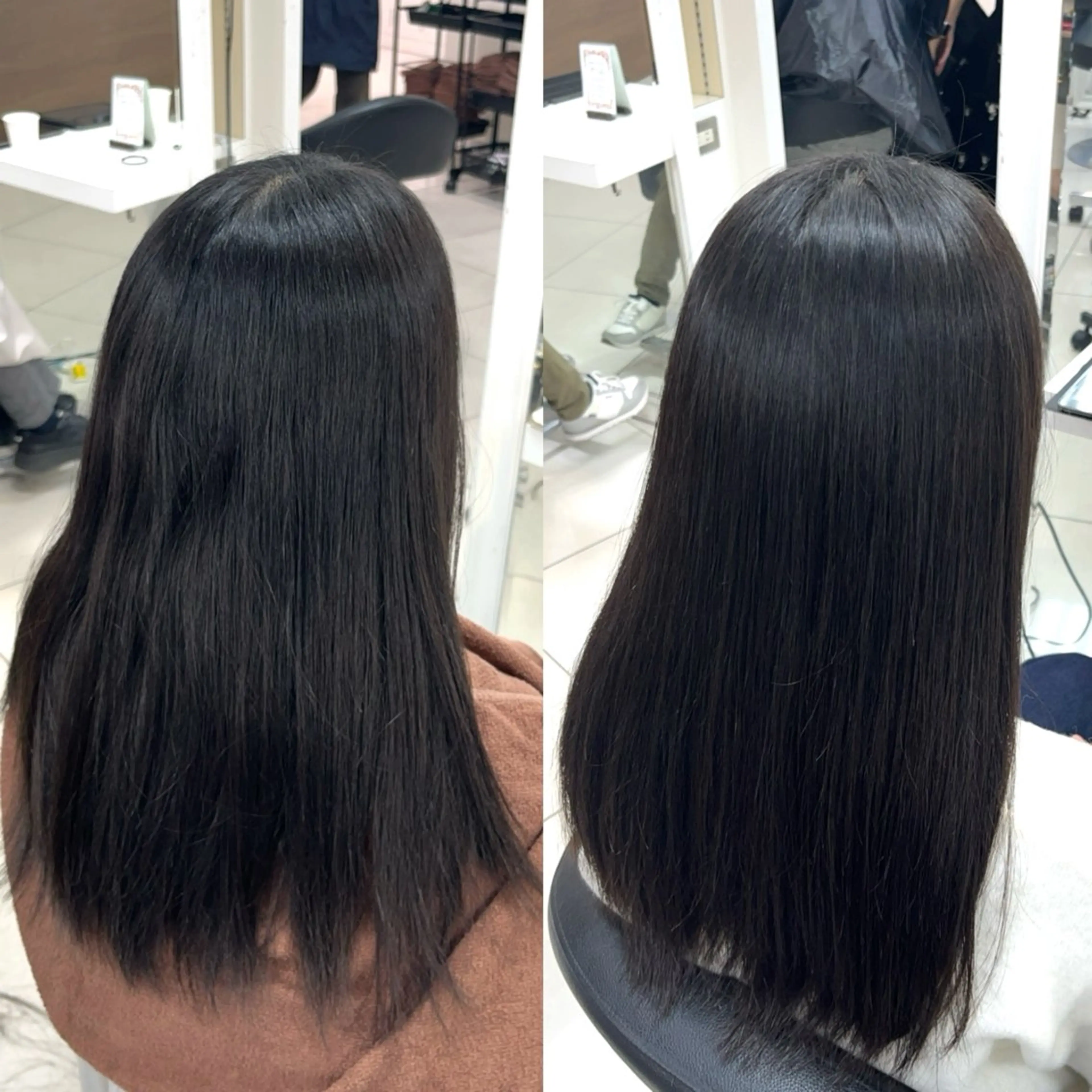 ロング パーマ カット 縮毛矯正 縮毛矯正指名No.1 艶カラー/SHIMAのヘアスタイル