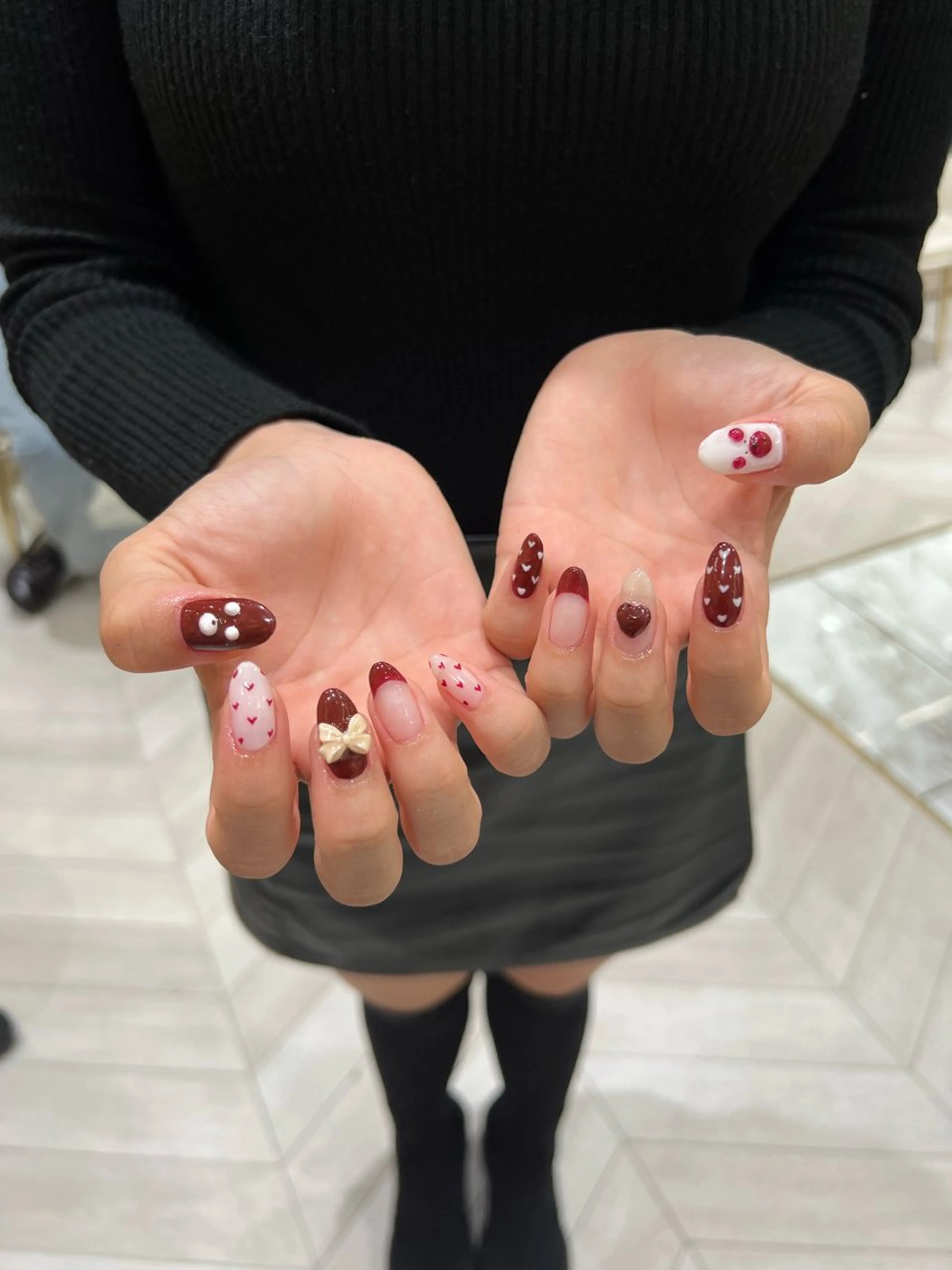 ネイル 赤色 酸性ストレート人気 No,1/カスミ🩰のヘアスタイル