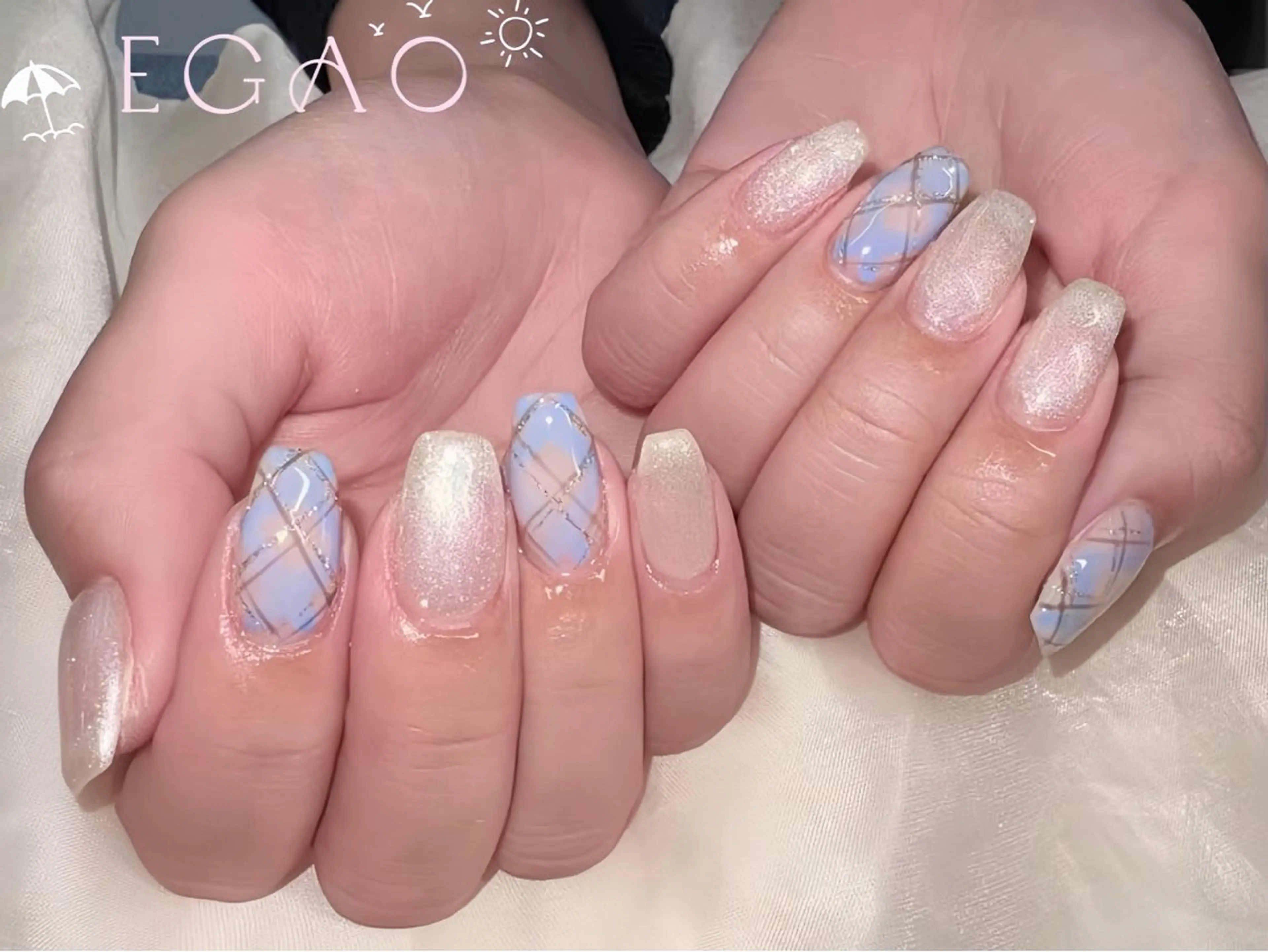 ネイル アートネイル フットネイル フレンチネイル ジェルネイル グラデーション Egao Nail Salonのネイルデザイン