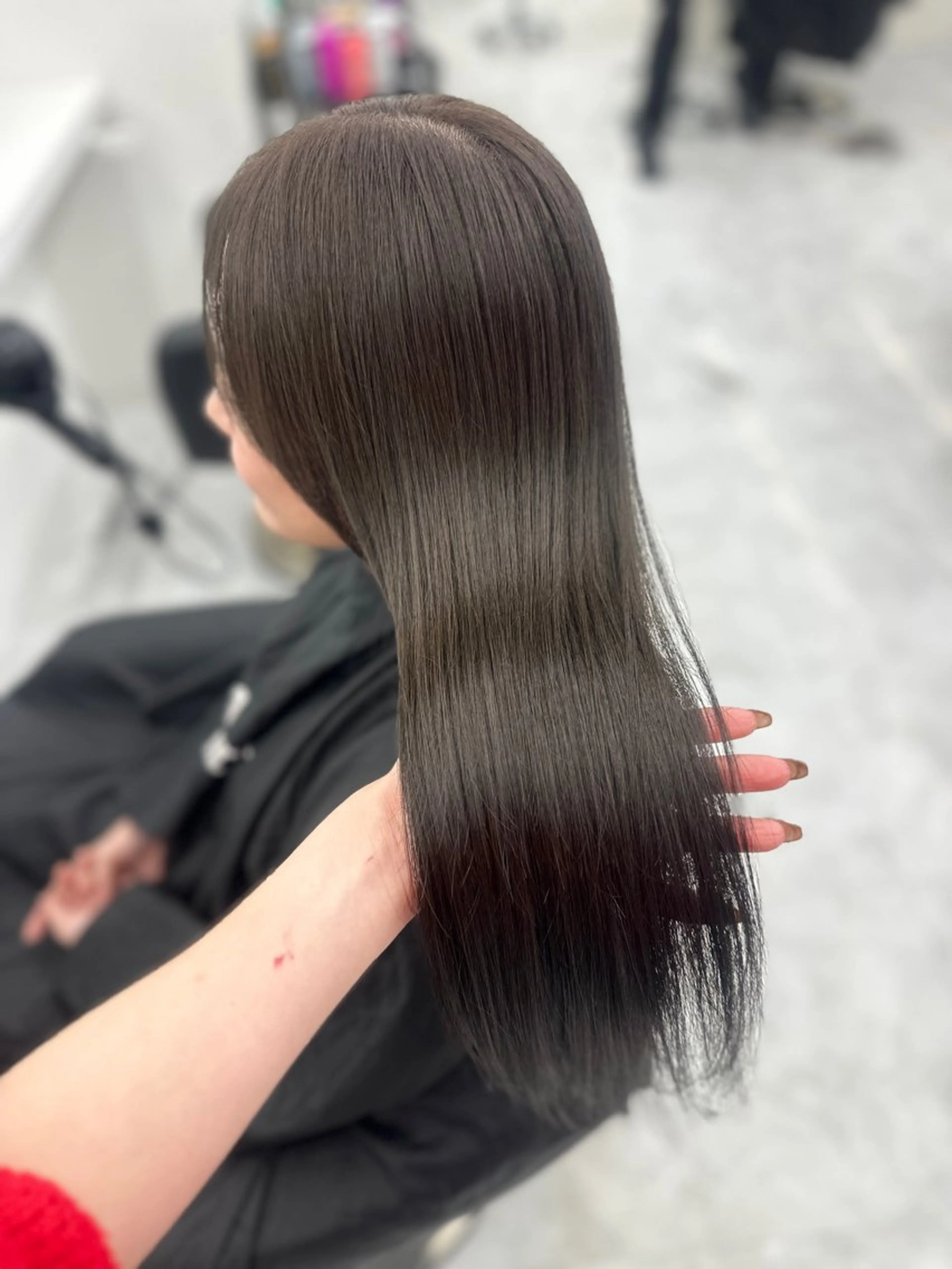 ロング カラー パーマ ヘアアレンジ メンズ キッズ ♥️韓国ヘア レイヤー♥️ゆりのヘアスタイル