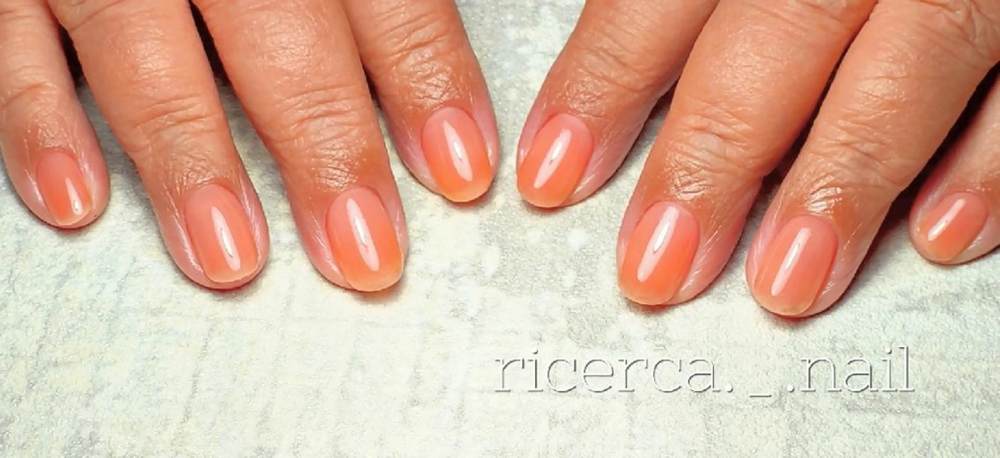 ネイル ジェルネイル ワンカラーネイル ハンドネイル ricerca._. nail ちゃこのネイルデザイン