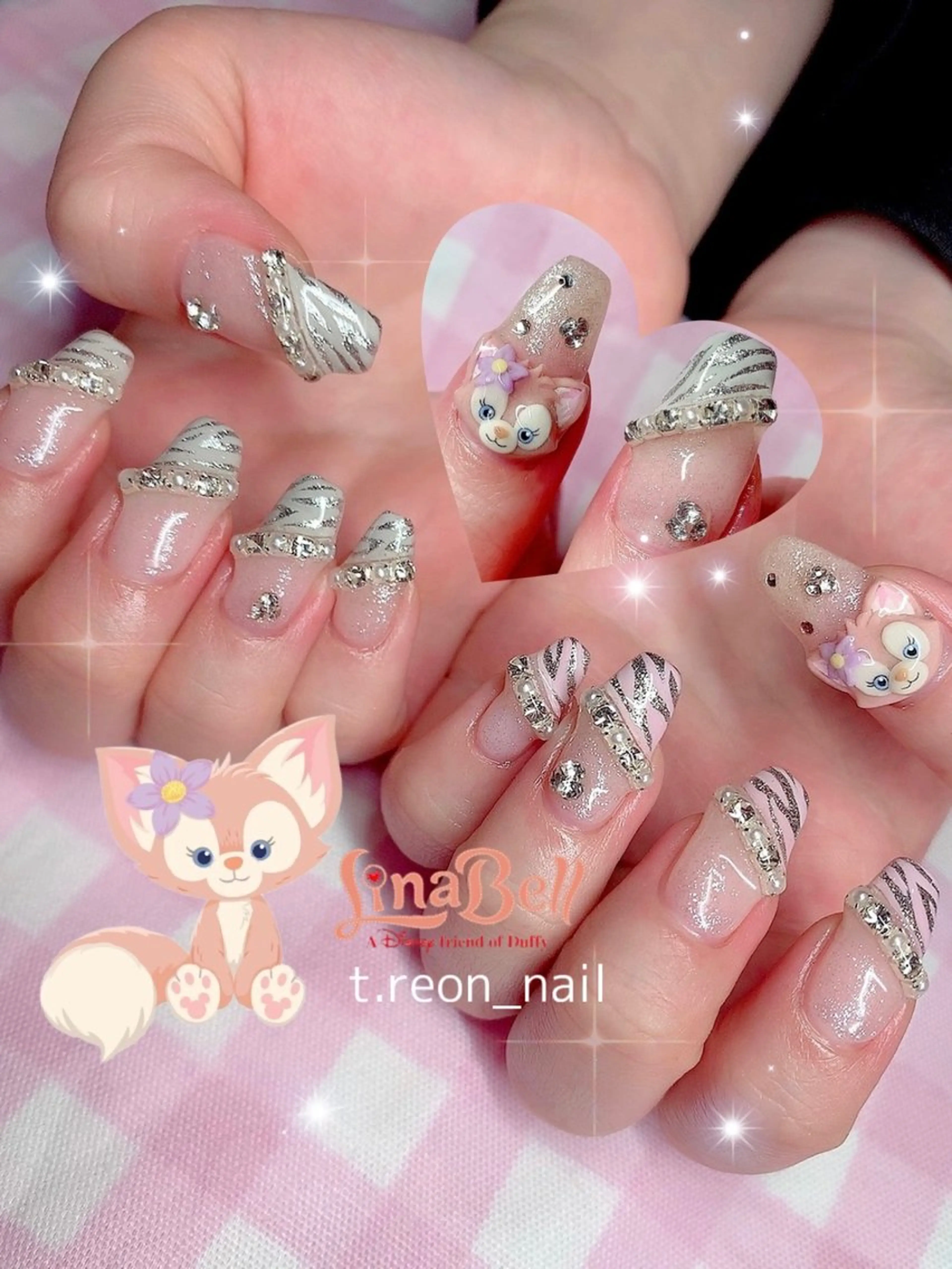 ネイル アートネイル 持ち込み ぷっくりネイル ハンドネイル シェアサロンLei.g(レイジー)所属・3Dアートネイル💗 都築レナのネイルデザイン