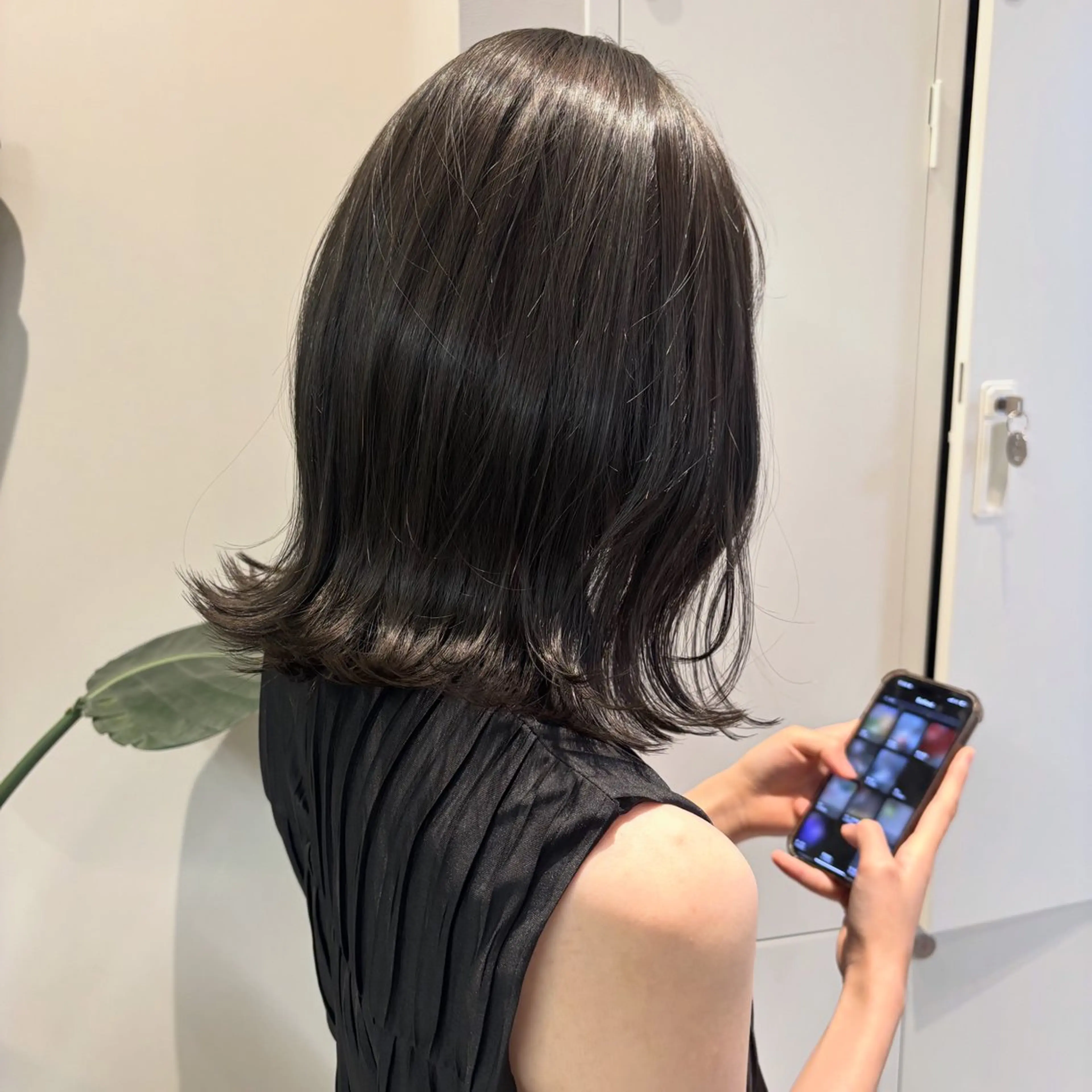 ミディアム カラー カット ヘアカラー トリートメント ボブ/透明感カラー/ 似合わせ🌿高田知那のヘアスタイル