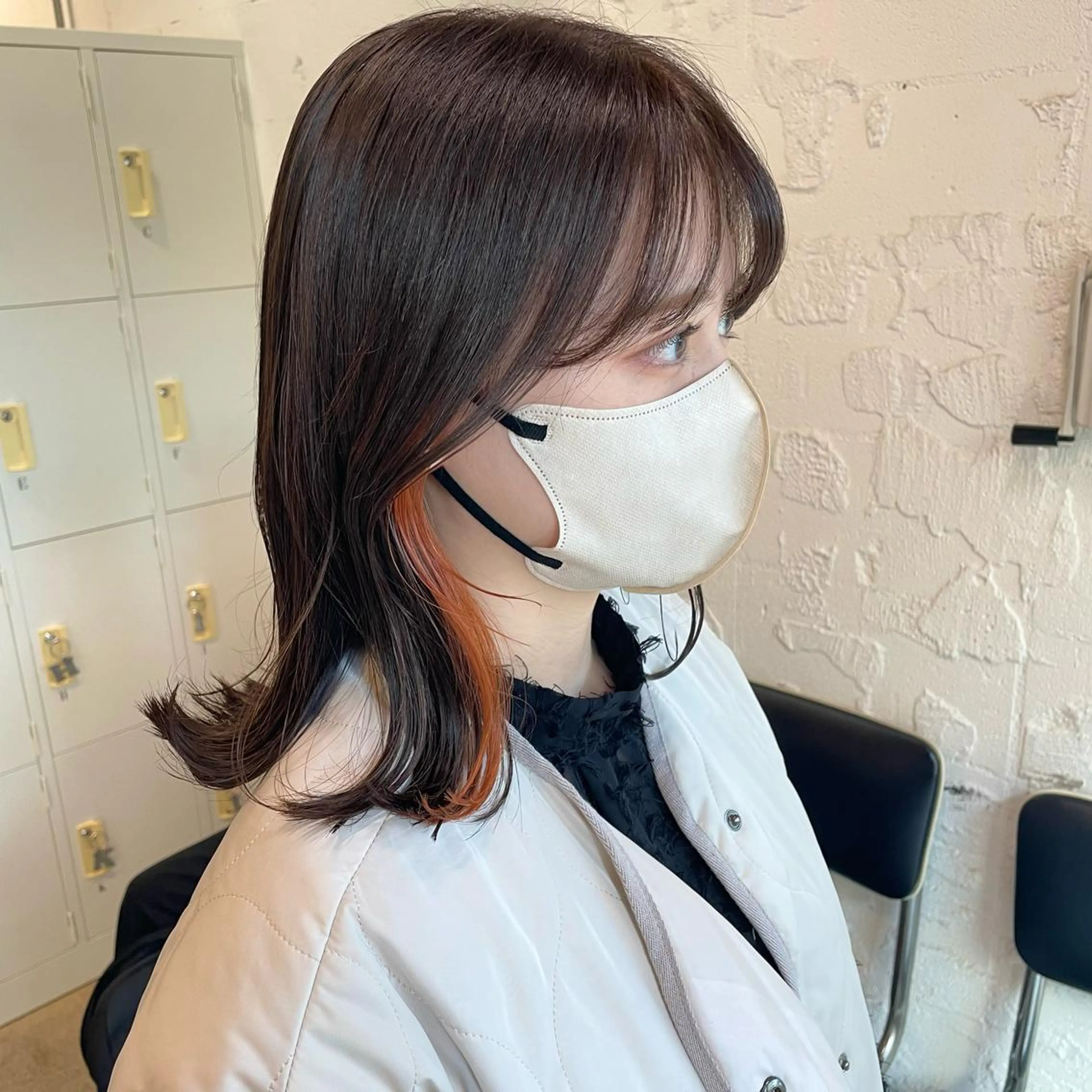 セミロング カラー 🌿レイヤーボブ/パ ーマ🌿　木梨健太のヘアスタイル