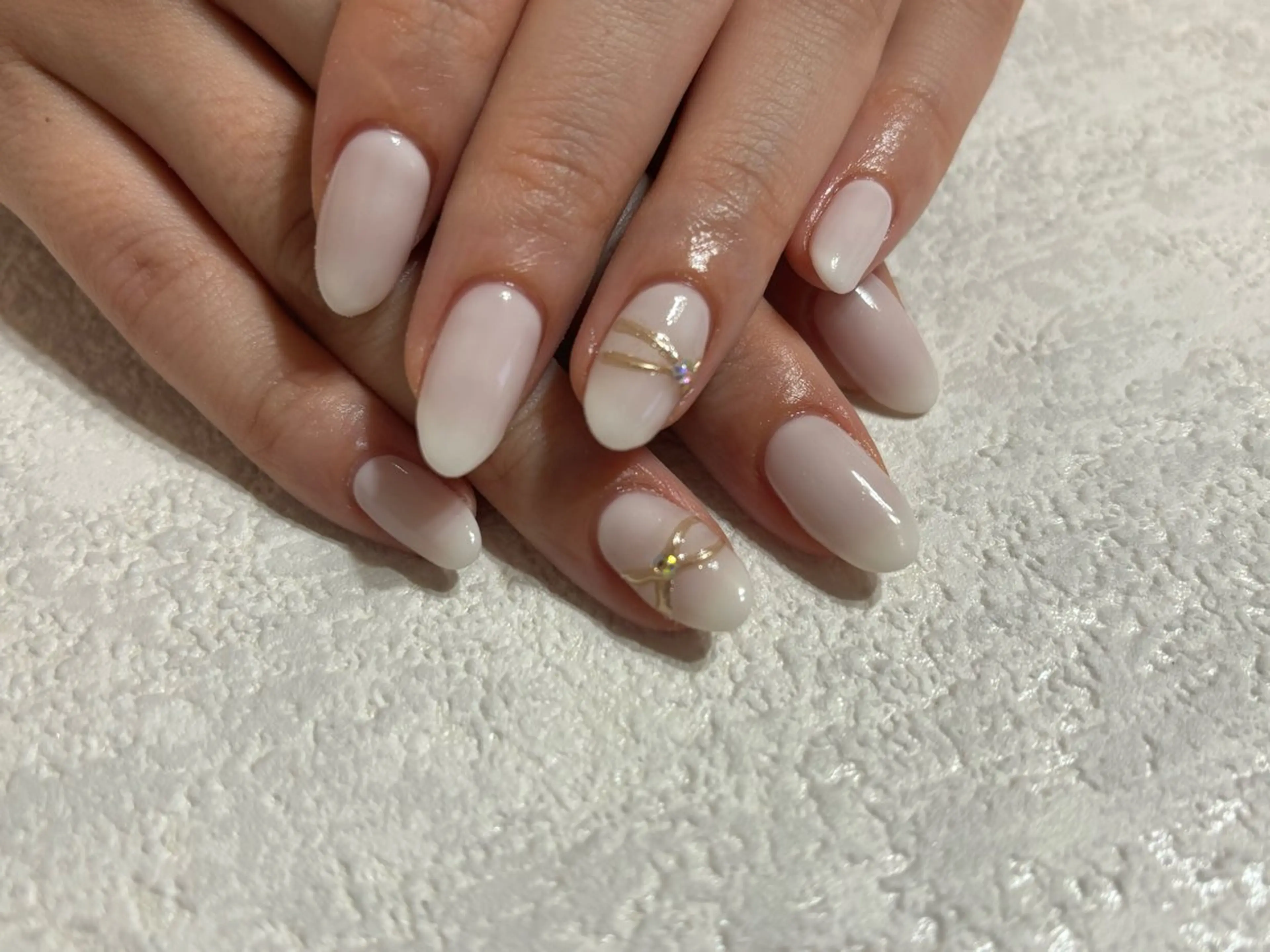 ネイル ジェルネイル 韓国ネイル パラジェル シンプルネイル 春ネイル kikinail 溝の口のネイルデザイン