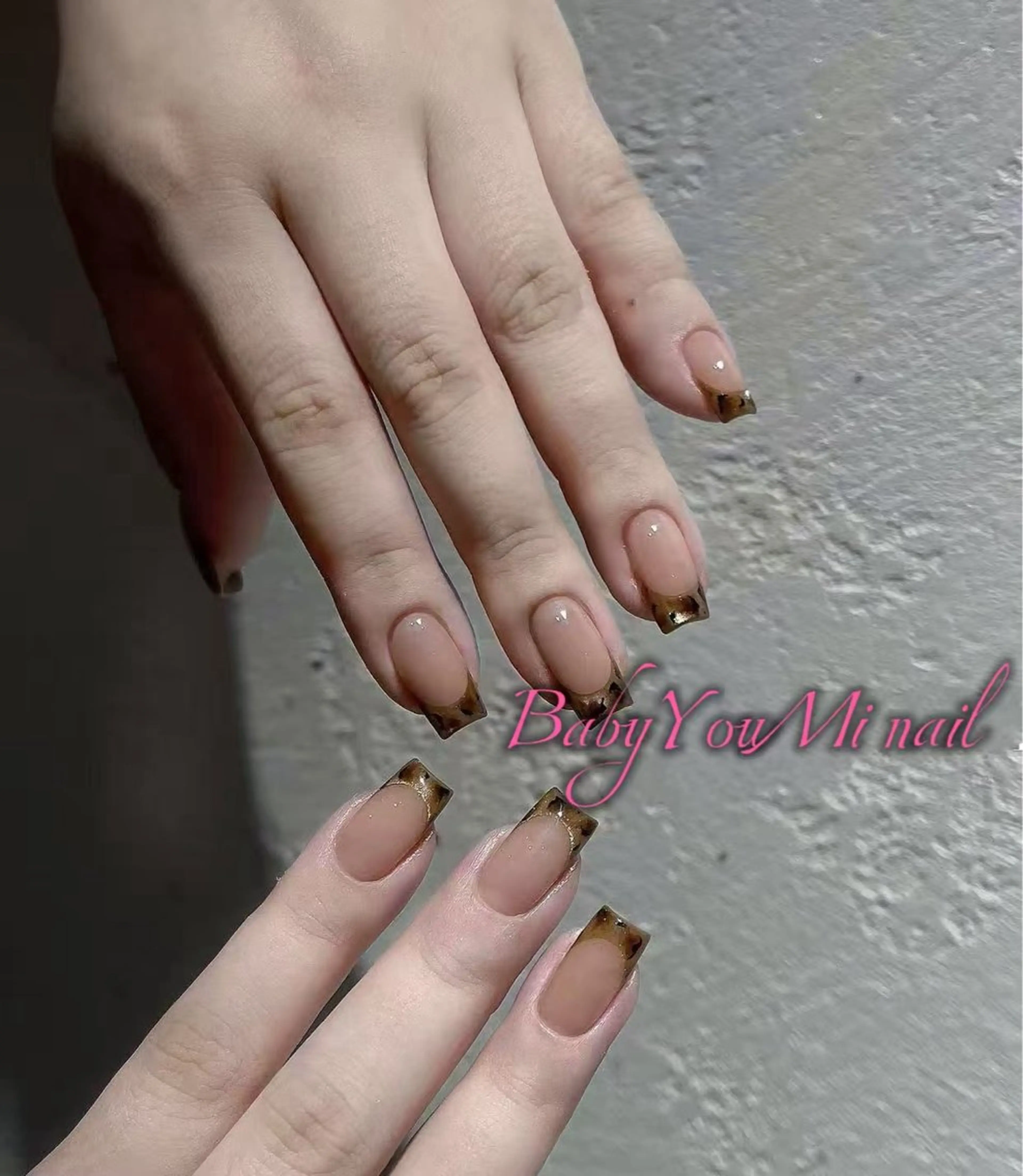 ネイル オーロラネイル フラワーネイル フットネイル フレンチネイル ジェルネイル ハンドネイル BabyYouMi nailのネイルデザイン