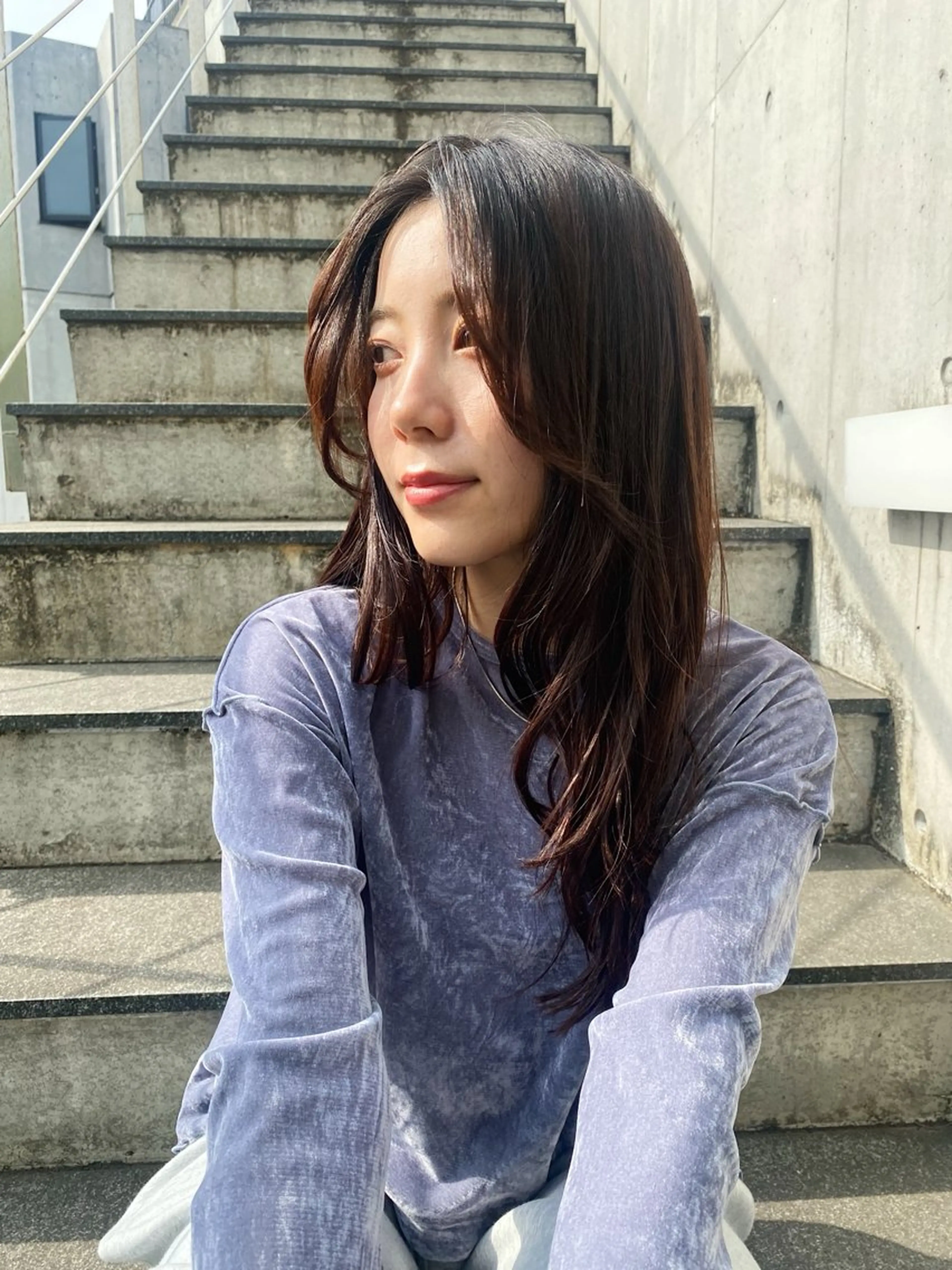 ロング カット ヘアカラー トリートメント 艶髪/艶カラー/縮毛 /   タキダのヘアスタイル