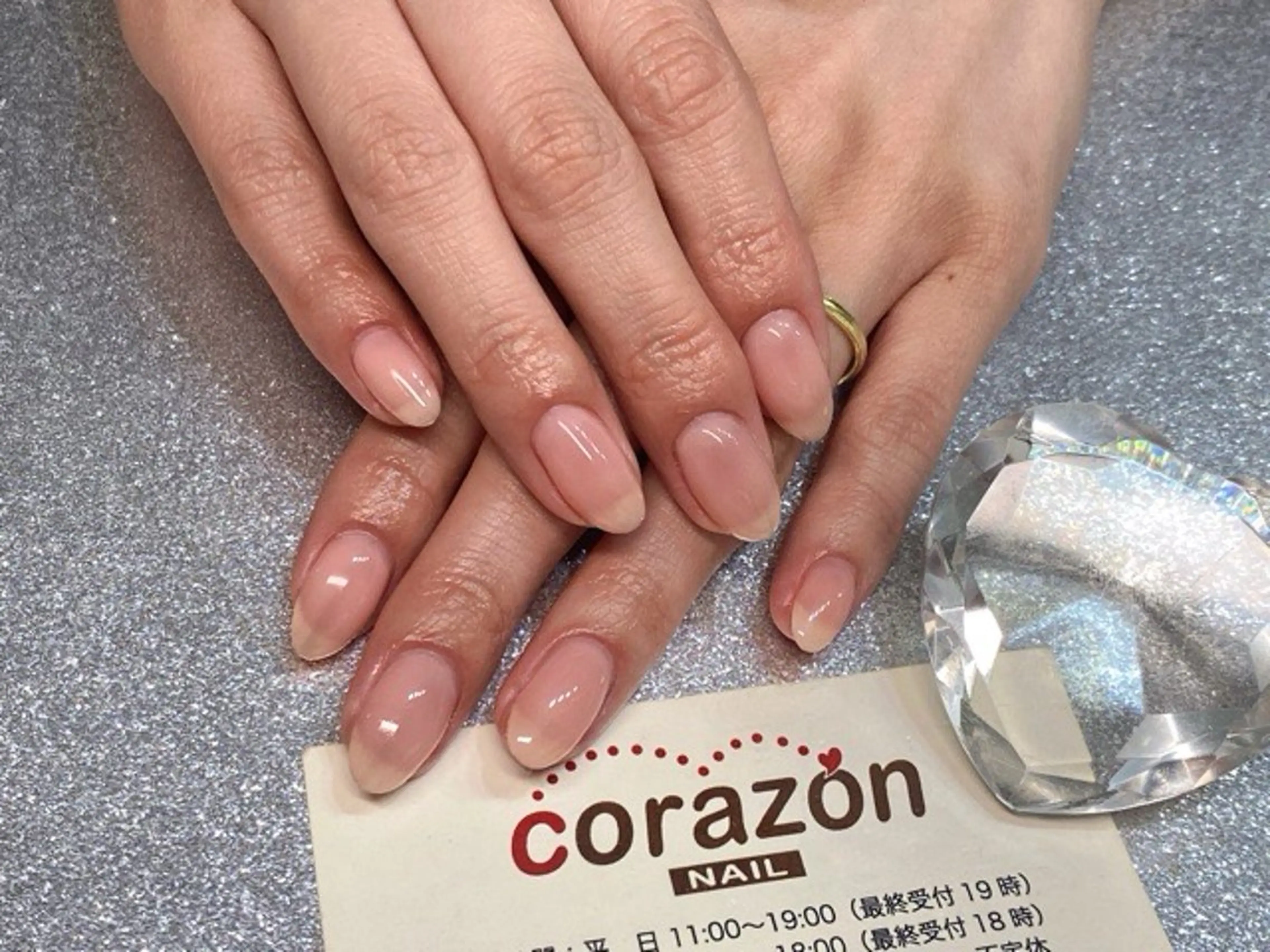 ネイル ジェルネイル ワンカラーネイル ピンク ハンドネイル corazon所属・ネイリスト aicoのネイルデザイン