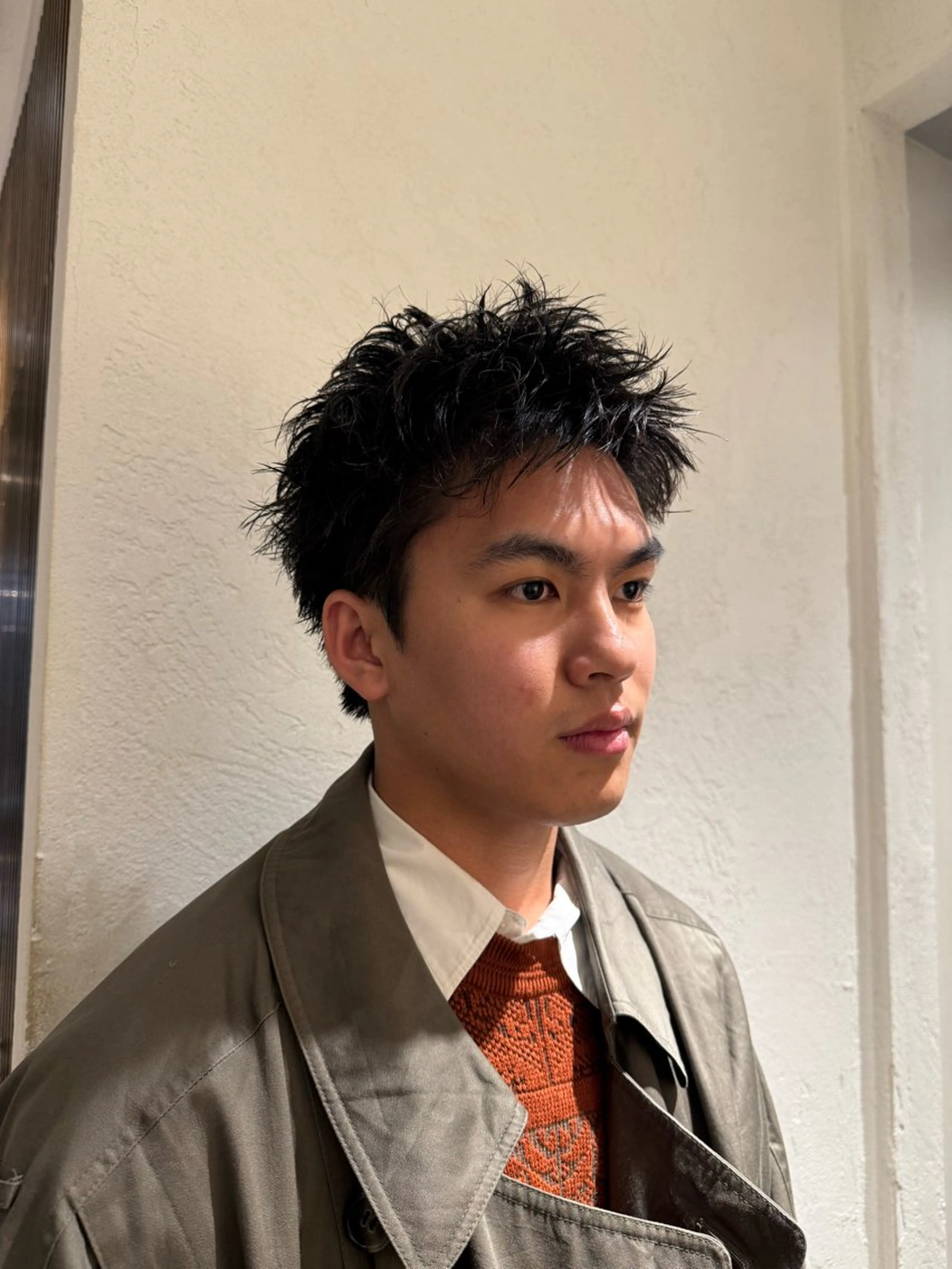 ショート パーマ メンズ カット パーマ heavenly by HAVANA新宿所属・メンズショート/ピン パーマ/新宿/フウガのヘアスタイル