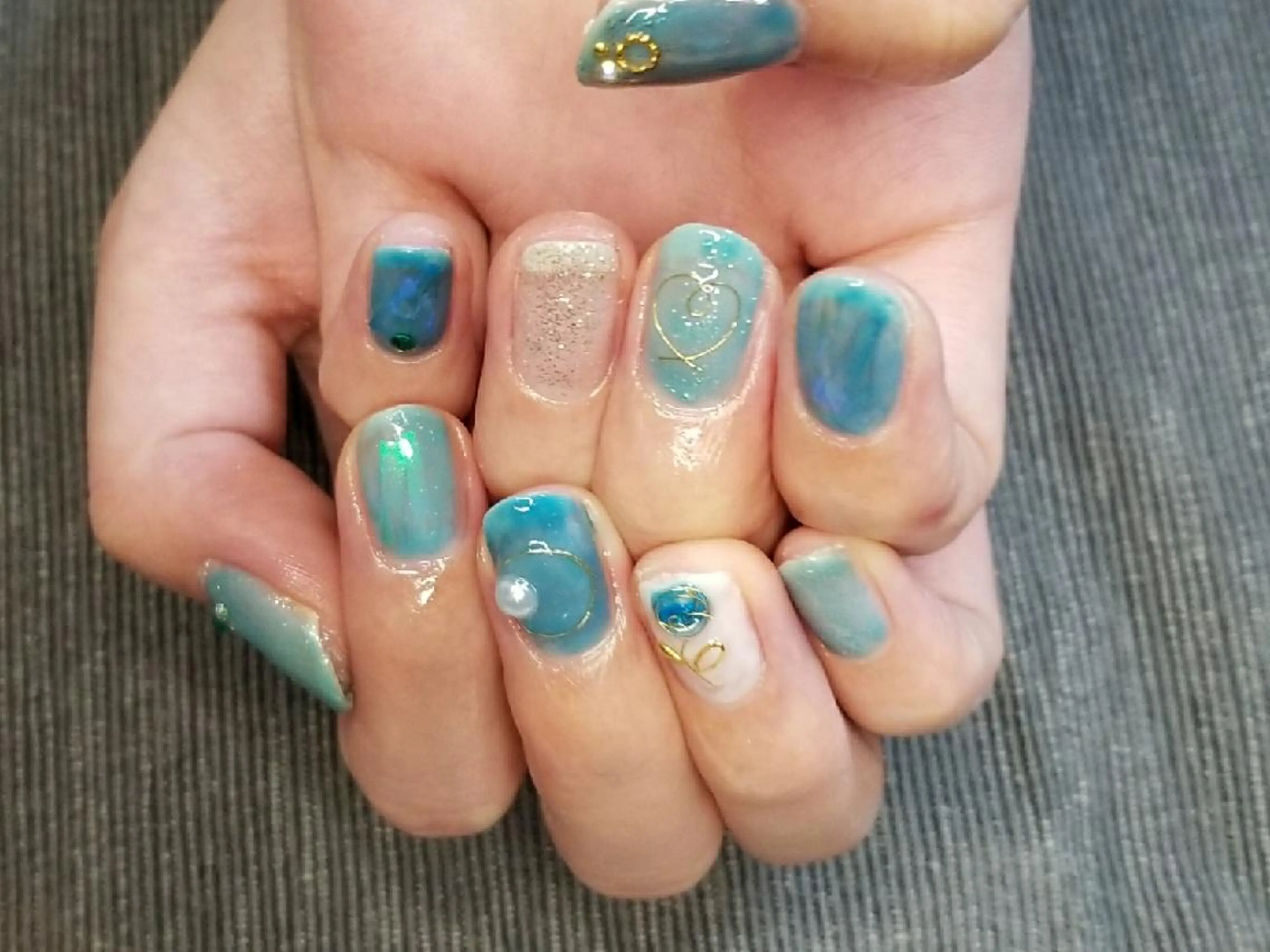 ネイル グリーン milly nail （予約担当)のネイルデザイン