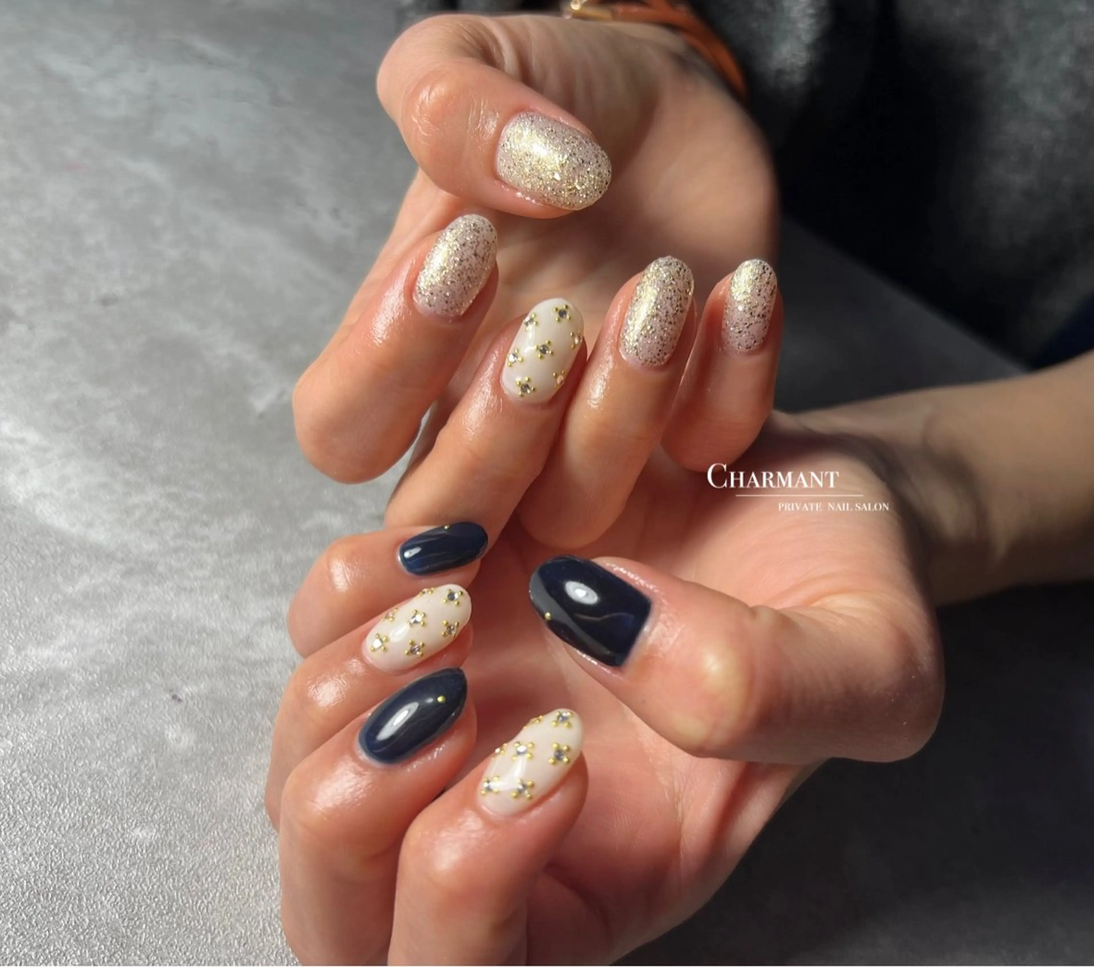 ネイル ハンドネイル Minako 【Charmant】のネイルデザイン