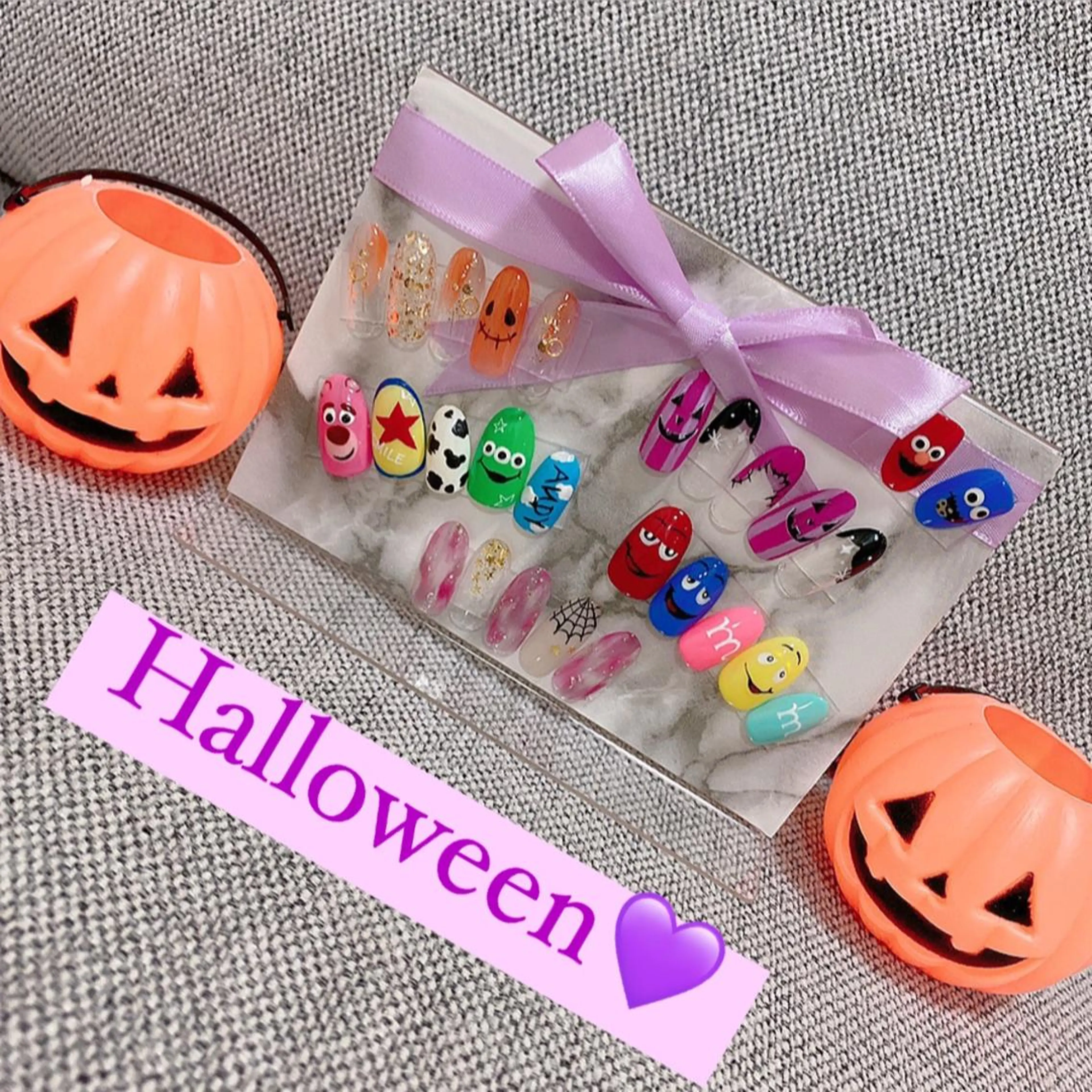 ネイル ハロウィン RiLion💗 Risa🦋💜のネイルデザイン