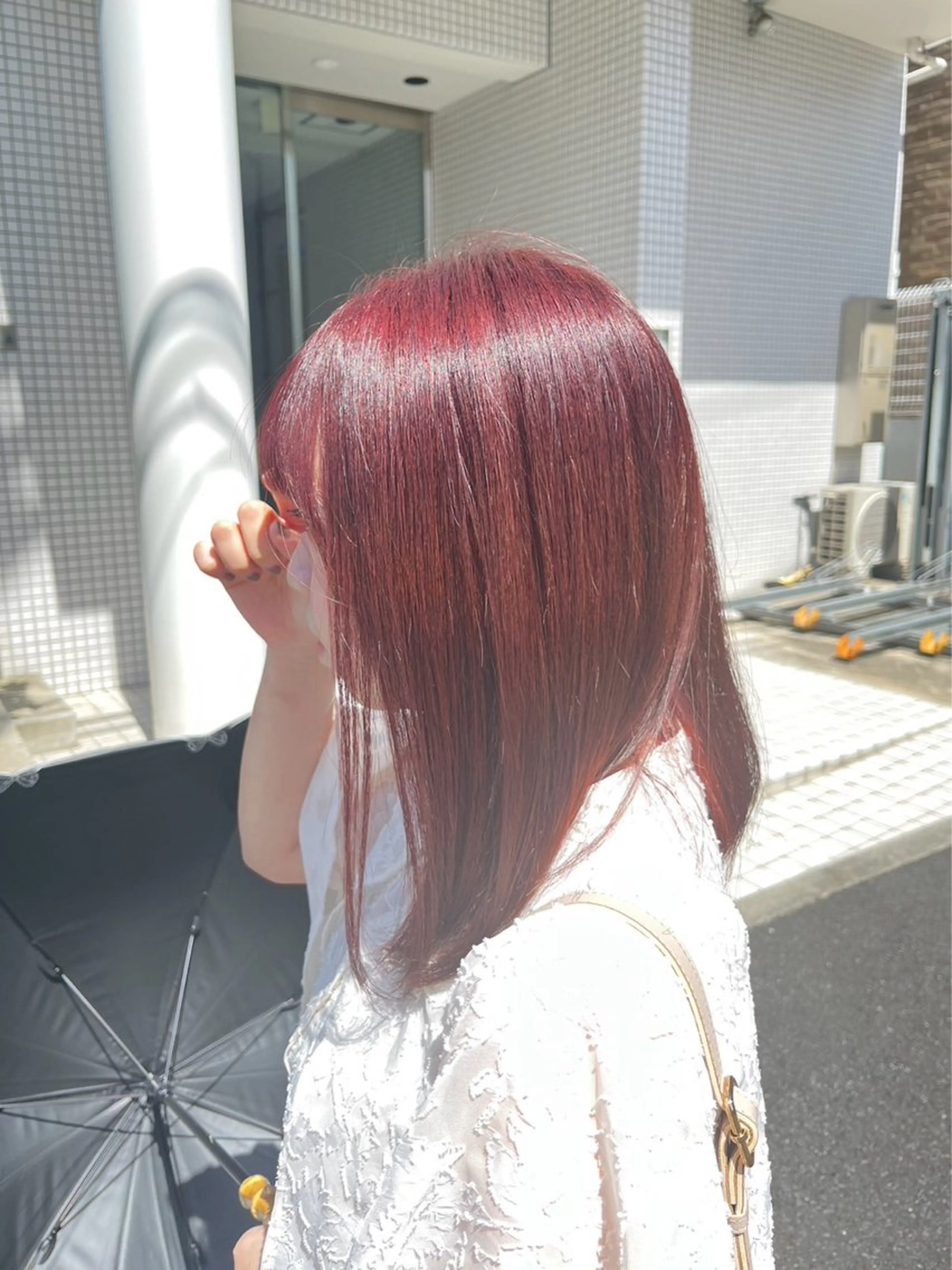 ミディアム カラー CLAPS富岡所属・おの ももか /京急富岡のヘアスタイル