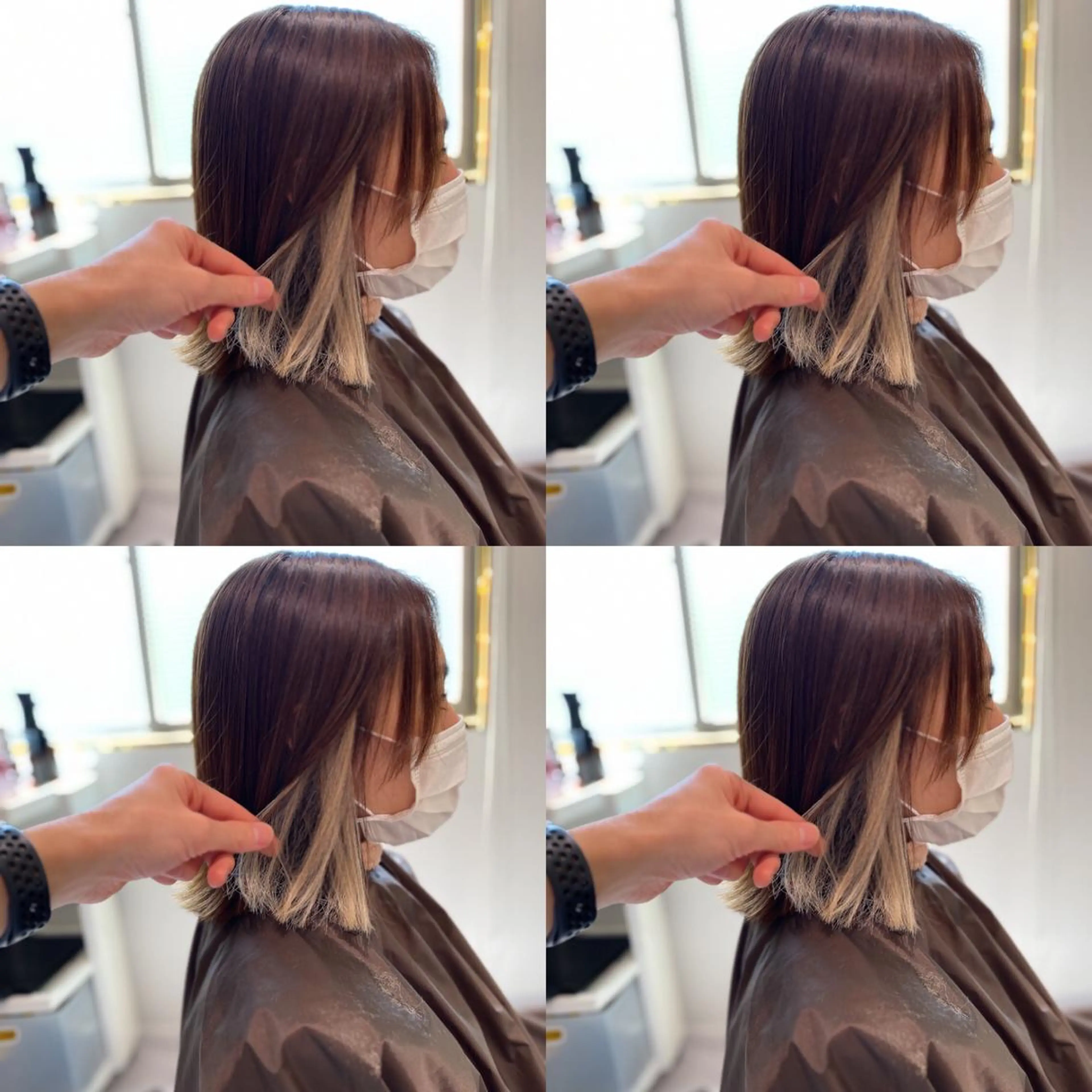 ミディアム カラー ヘアアレンジ シールエクステ エクステ ekolu北梅田店所属・梅田中崎町髪質改善 /オキヒロト/エコルのヘアスタイル