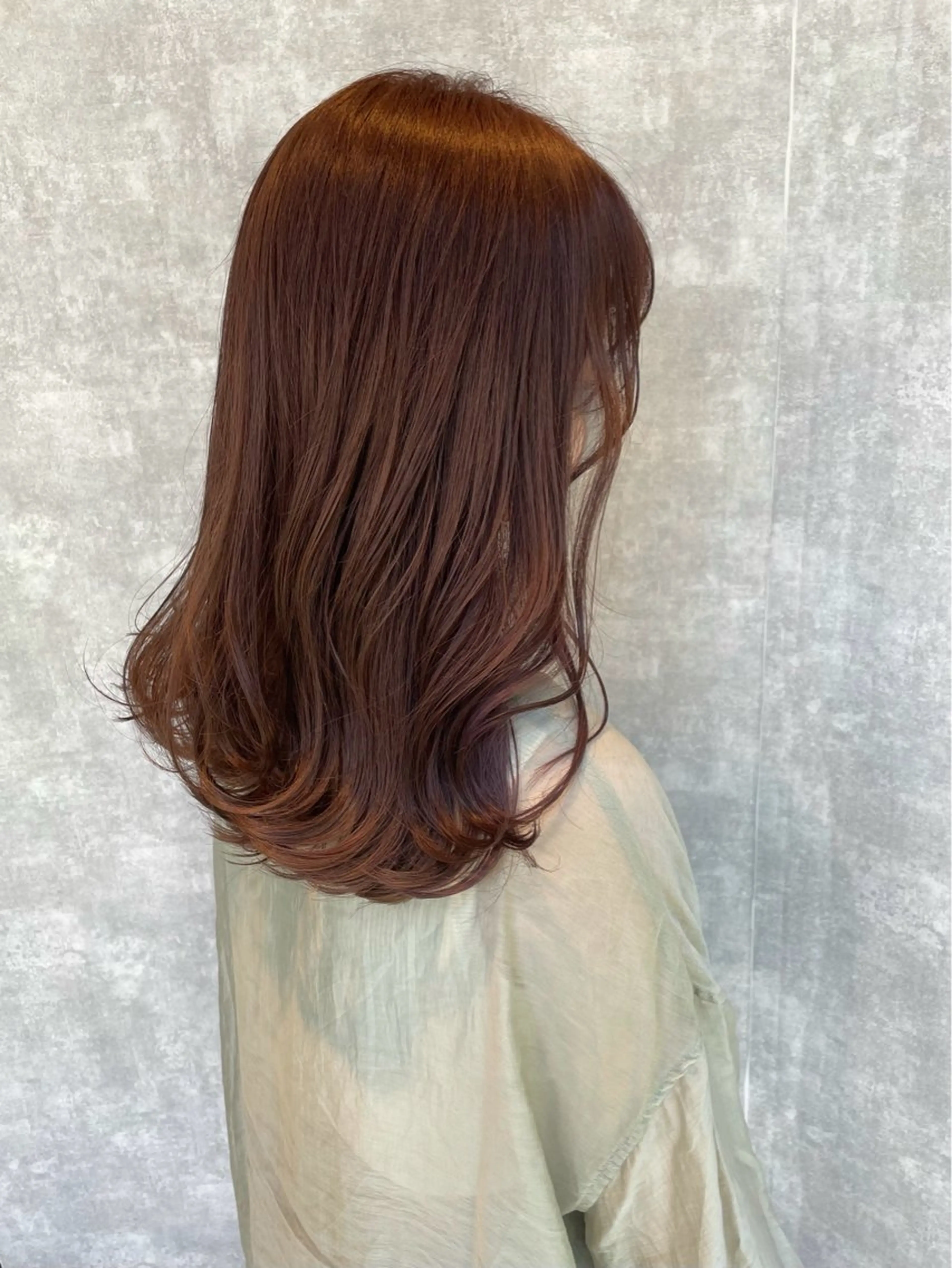 ロング カラー ブラウンカラー ピンクカラー ピンクブラウン 【完全個室】大宮東口 暖色カラー/山崎唯奈のヘアスタイル