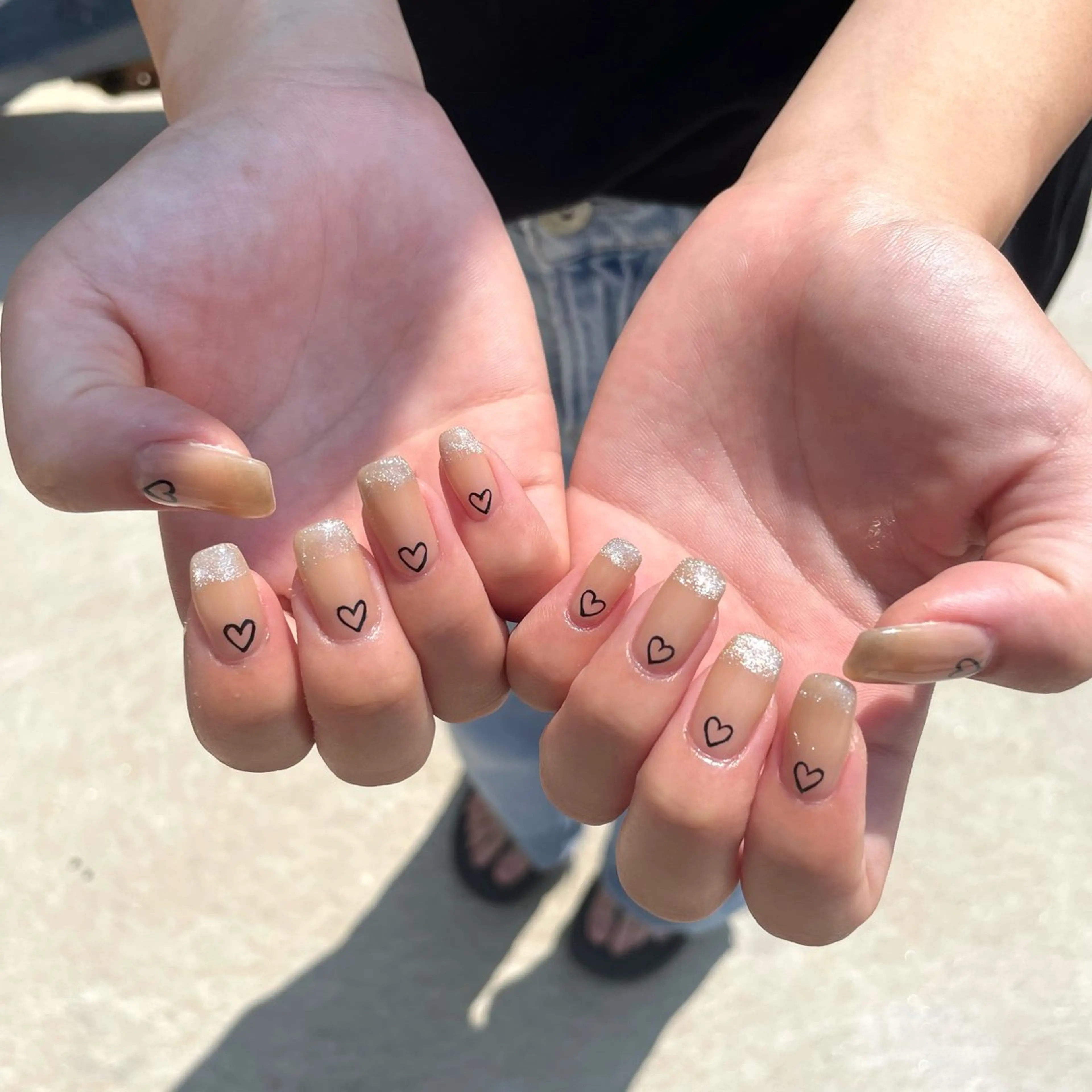 ネイル ハンドネイル Sea  nail by emaのネイルデザイン