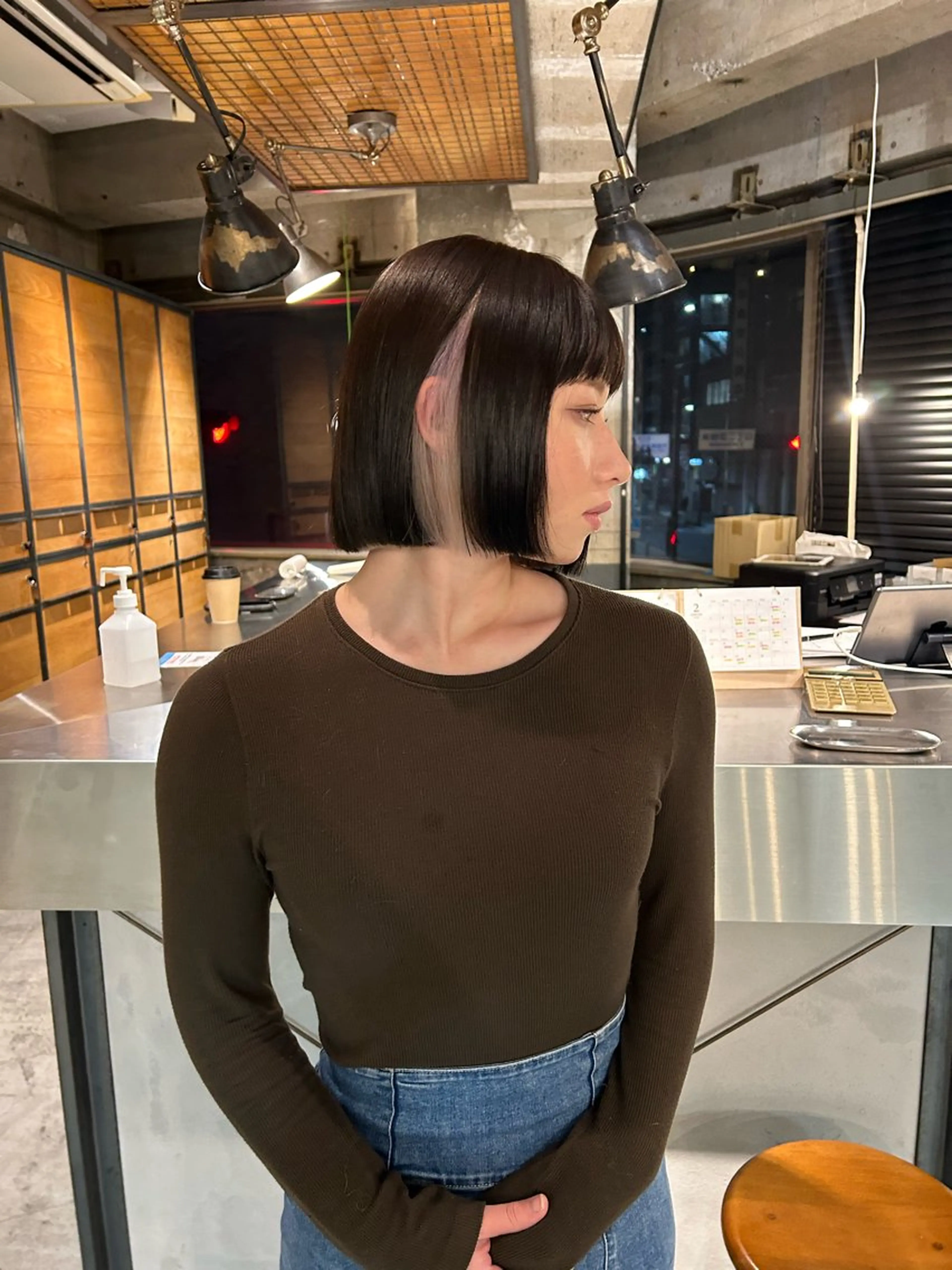 ショート カラー ボブ カット keen 立川のヘアスタイル