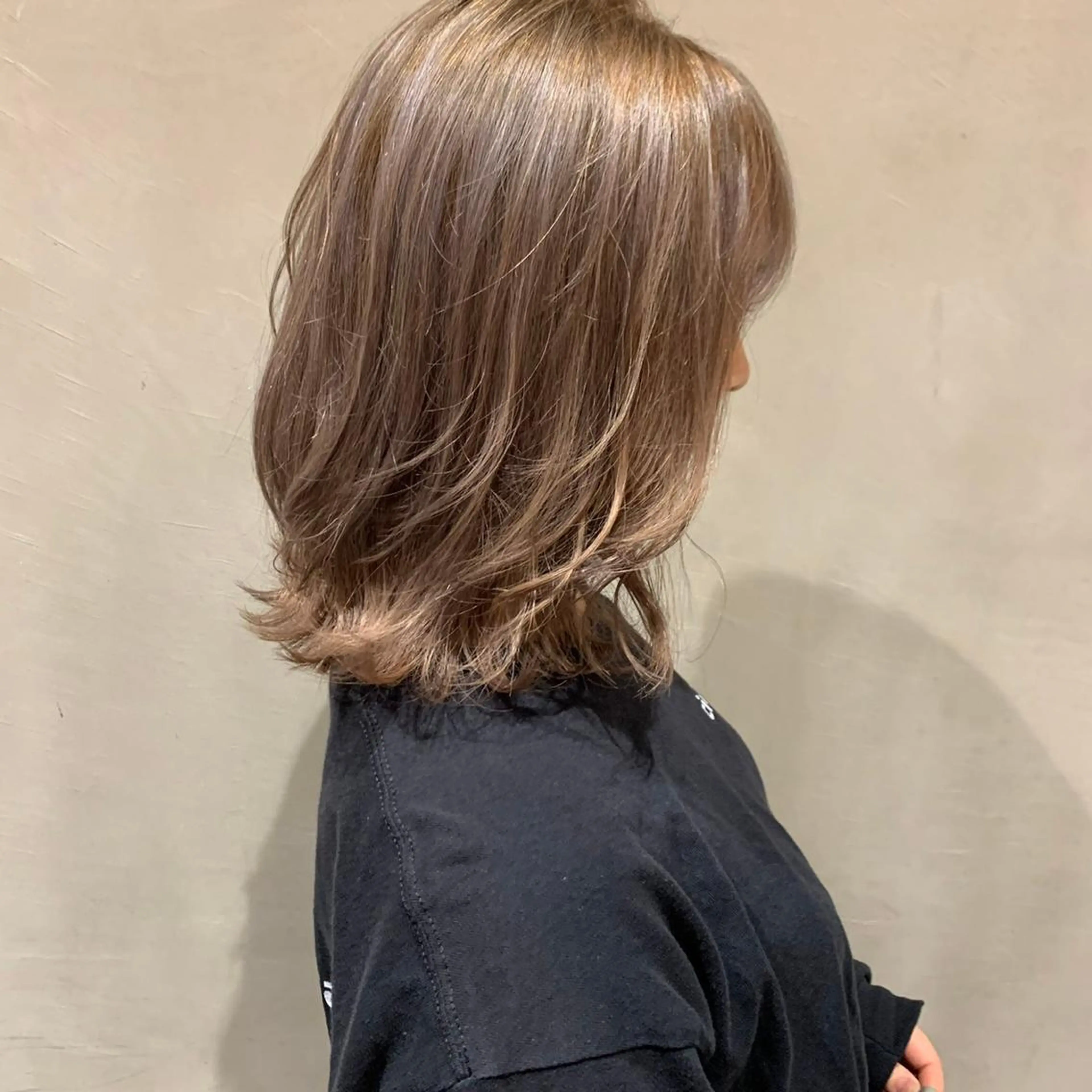 ミディアム カラー ヘアアレンジ maoブリーチ無し 似合わせカラーのヘアスタイル