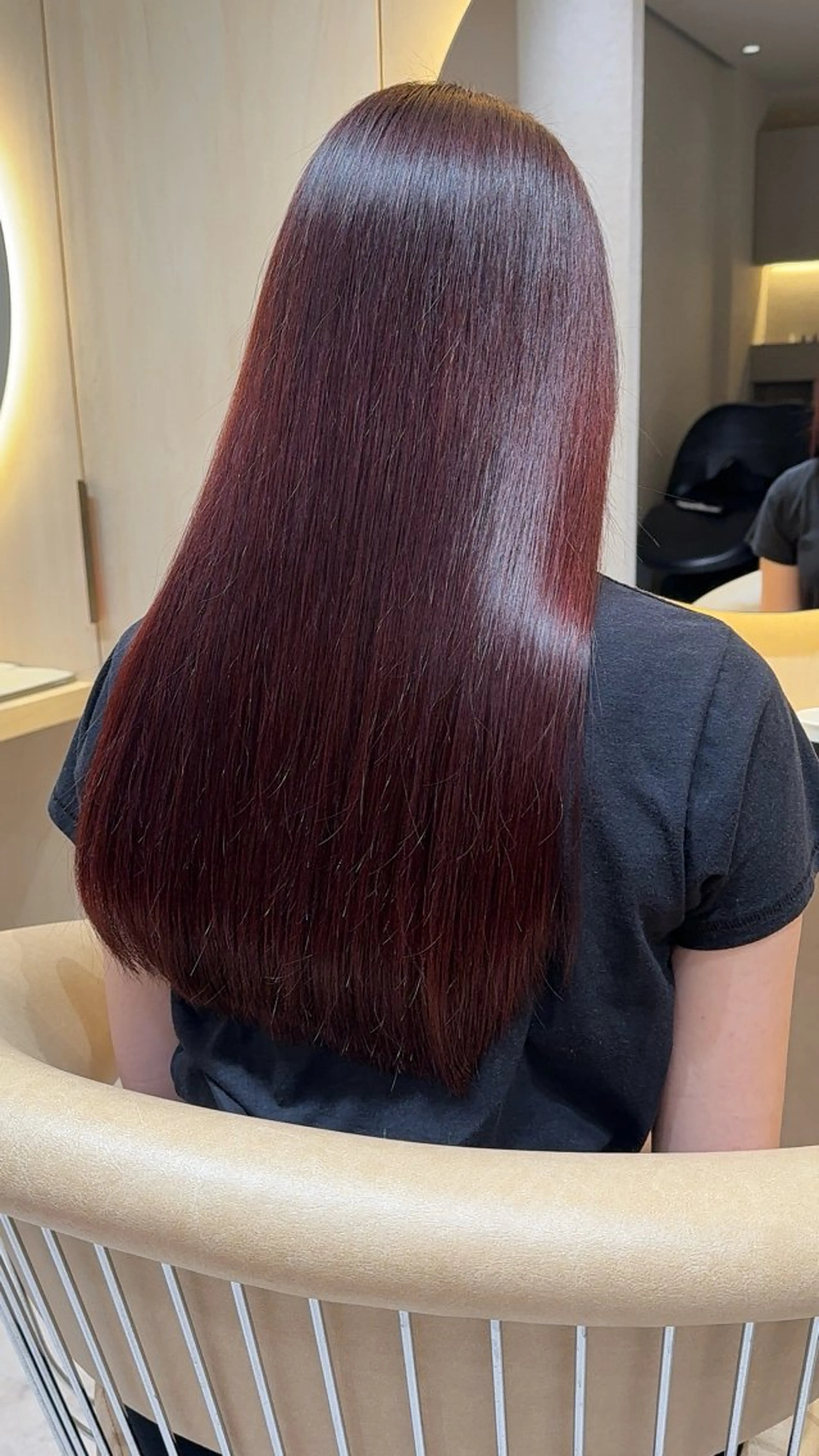 セミロング カラー カット ヘアカラー 縮毛矯正 レイヤー❣️縮毛矯正 川村利幸のヘアスタイル