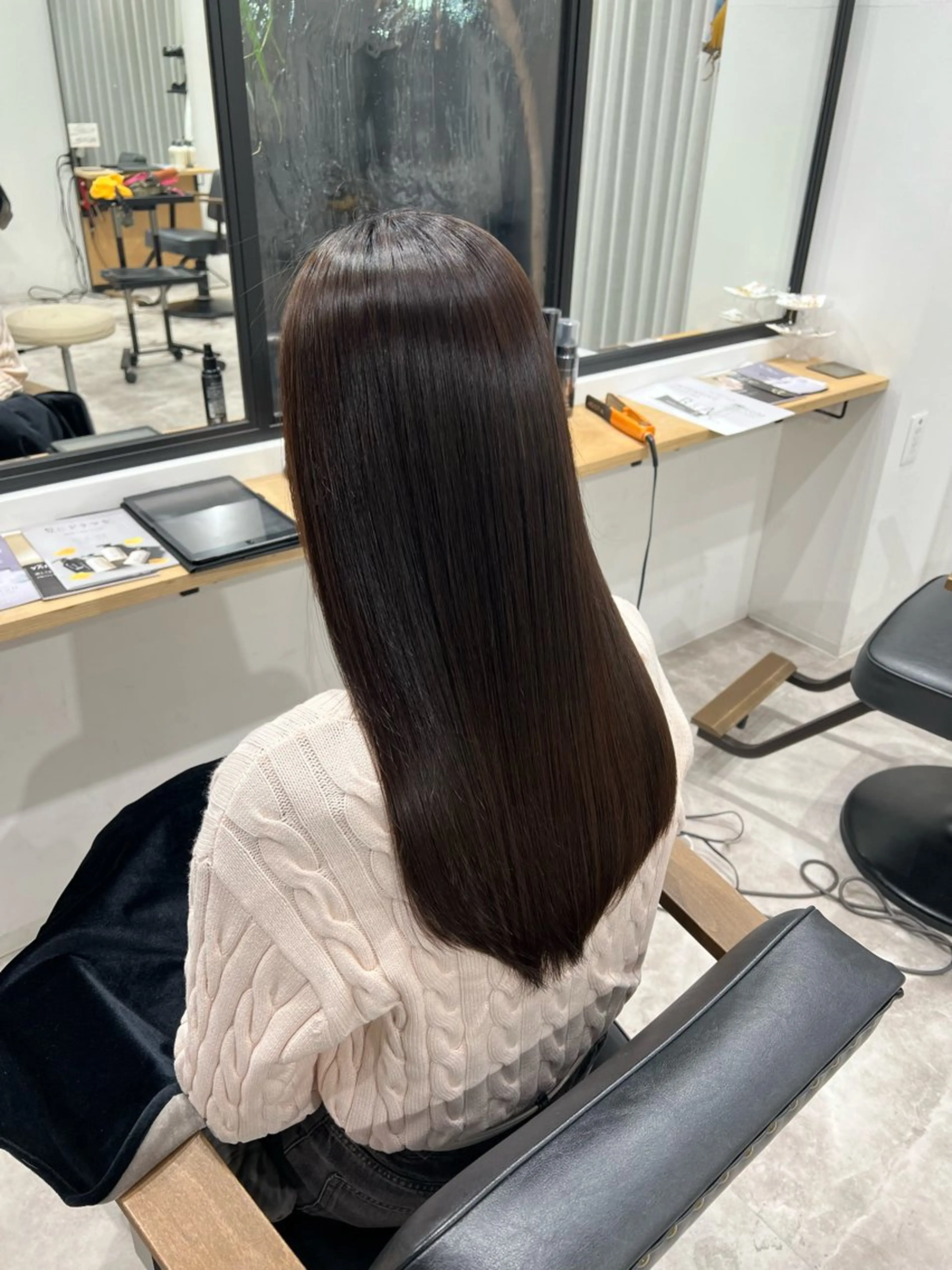 ロング パーマ 髪質改善 ストレートパーマ 縮毛矯正 黒阪 なみのヘアスタイル