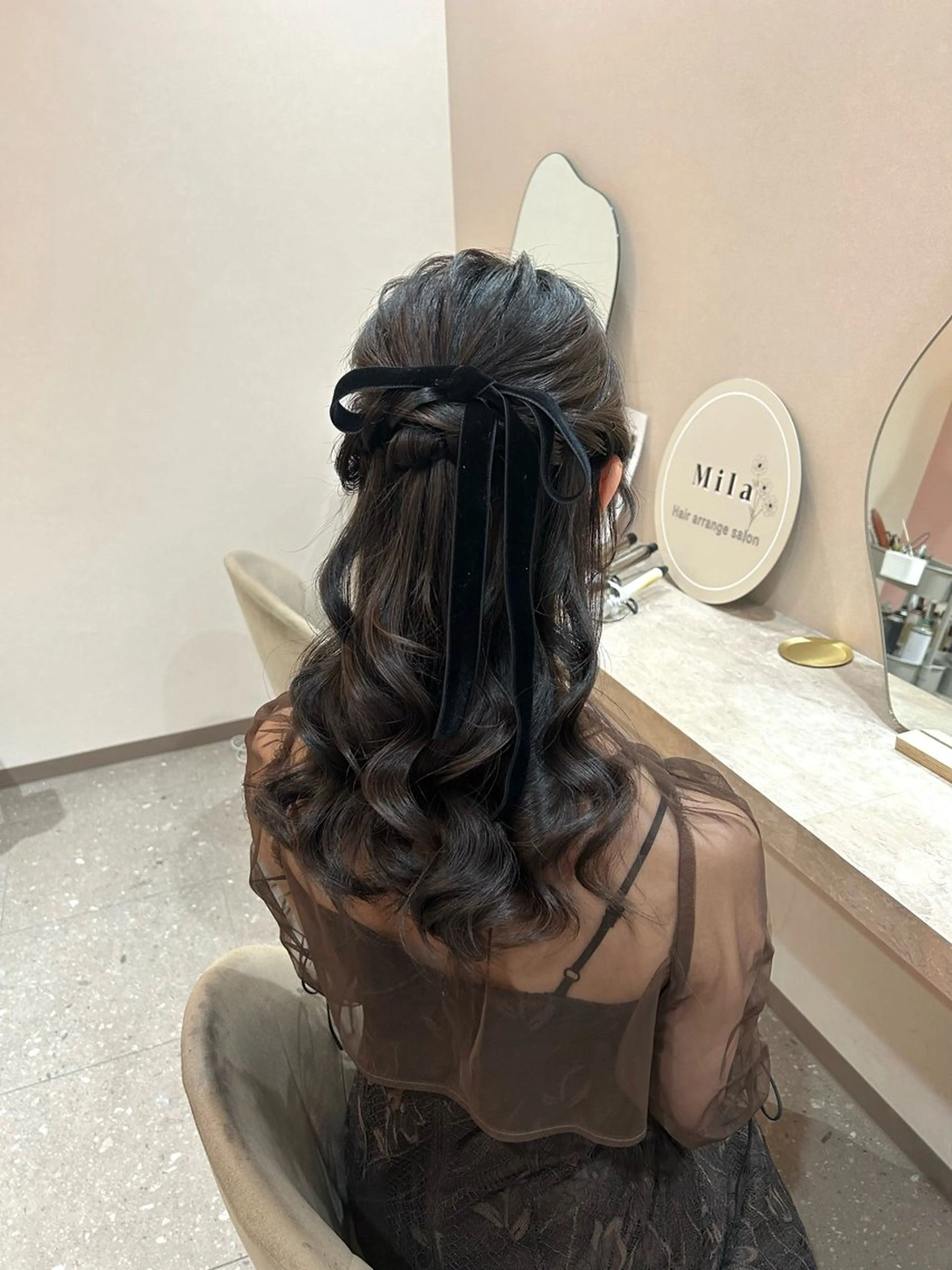 ロング ヘアセット Mila Hazukiのヘアスタイル