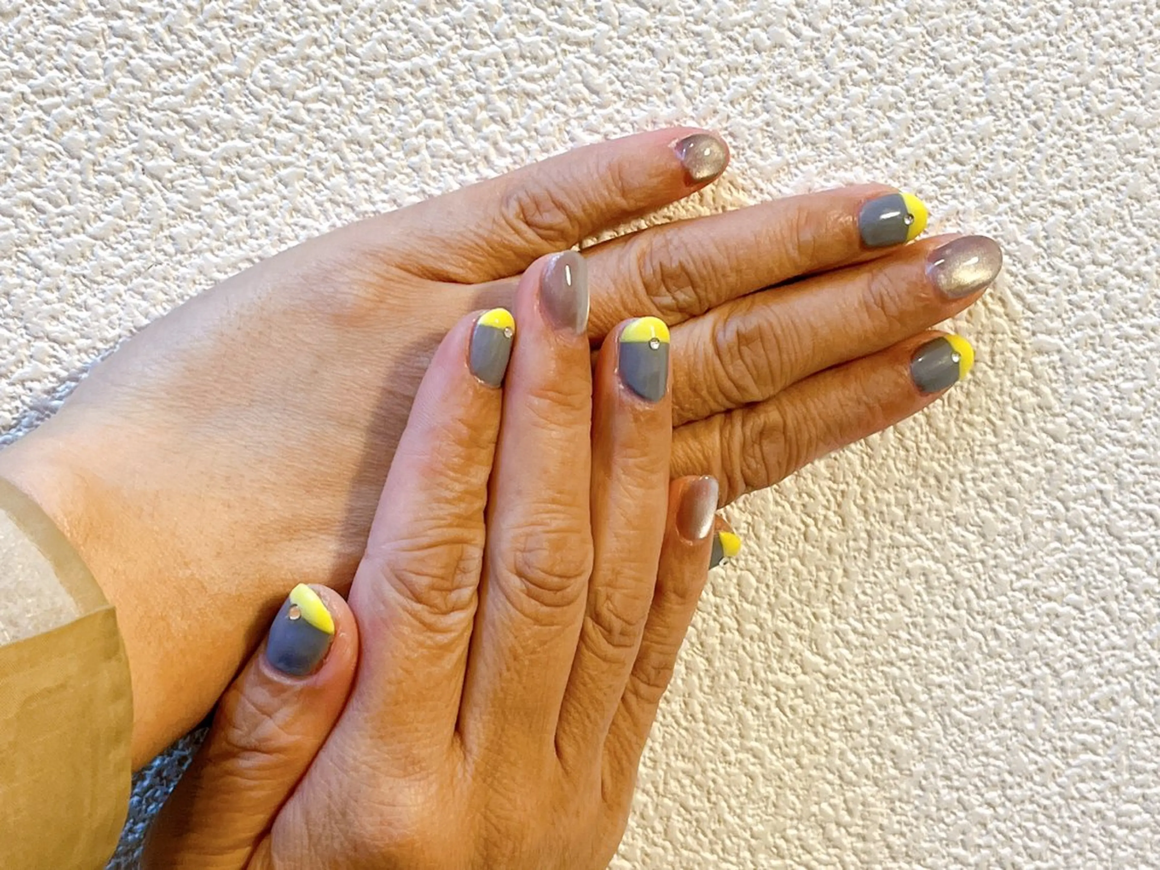 ネイル オーロラネイル フットネイル フレンチネイル ジェルネイル 韓国ネイル ハンドネイル Mogu nail 二子玉川のネイルデザイン