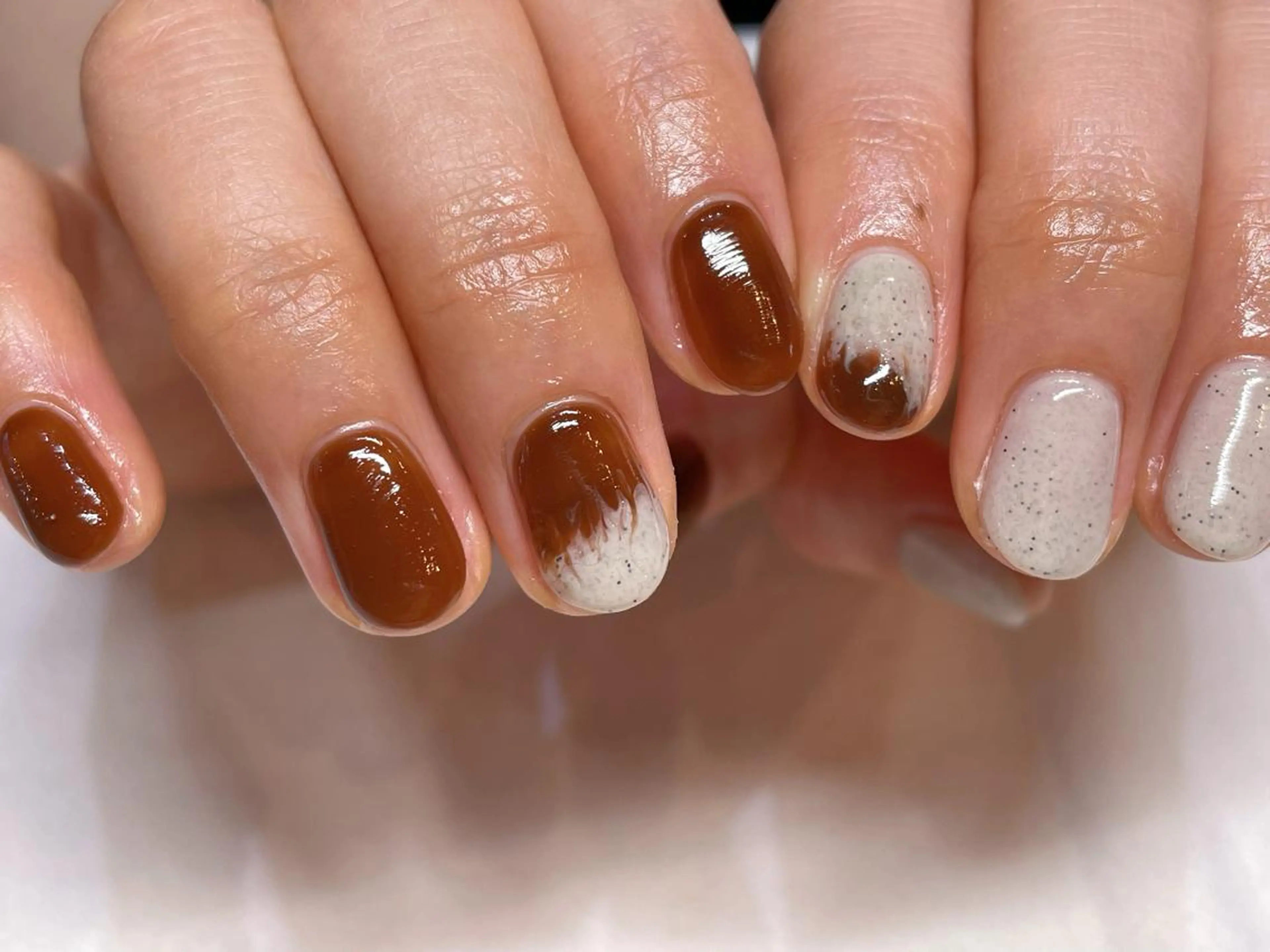 ネイル ニュアンスネイル ワンカラーネイル ハンドネイル ネイリスト ❄️ユキ❄️のネイルデザイン