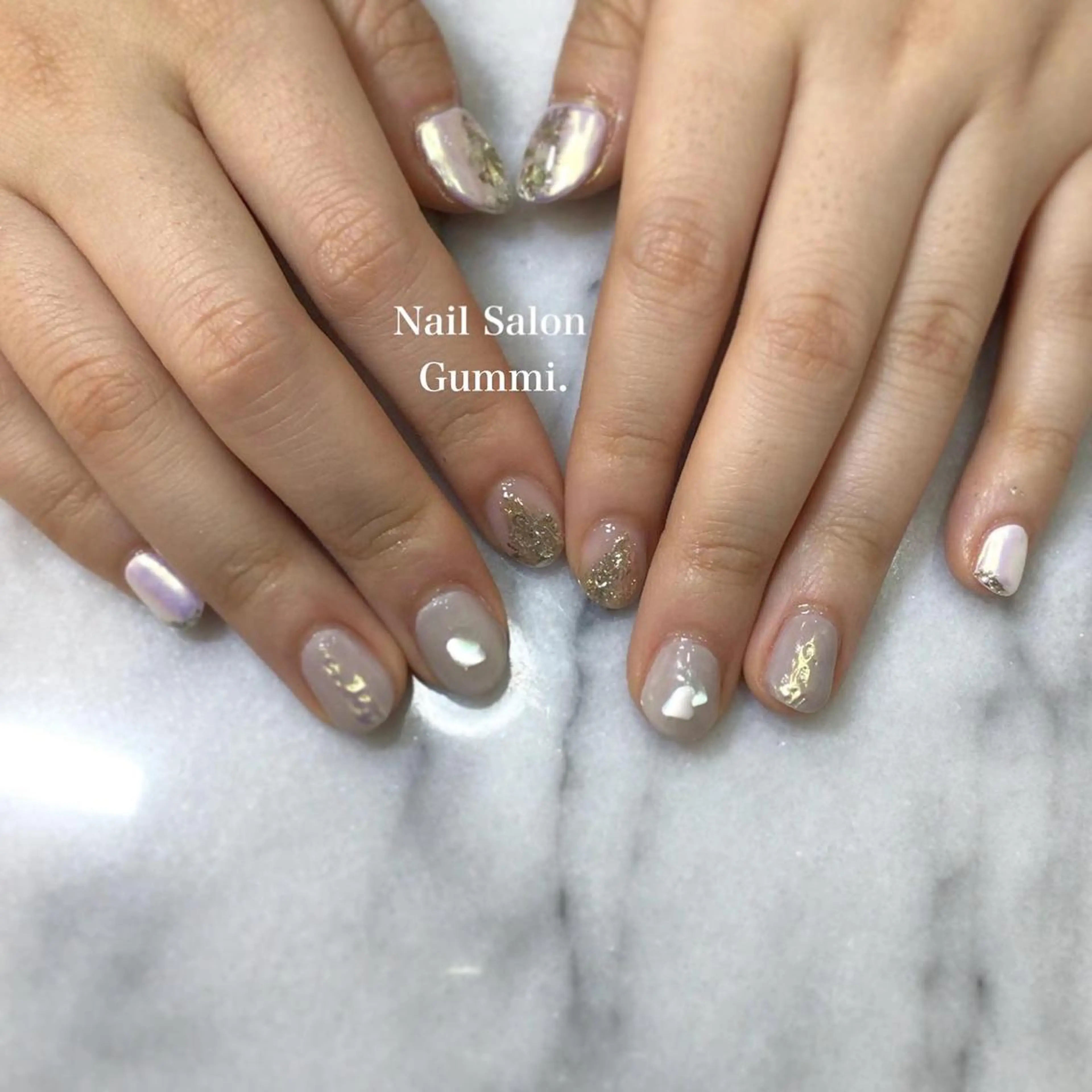 ネイル キラキラネイル 韓国ネイル ラメ(グリッター) ミラーネイル ニュアンスネイル Nail Salon Gummi.のネイルデザイン