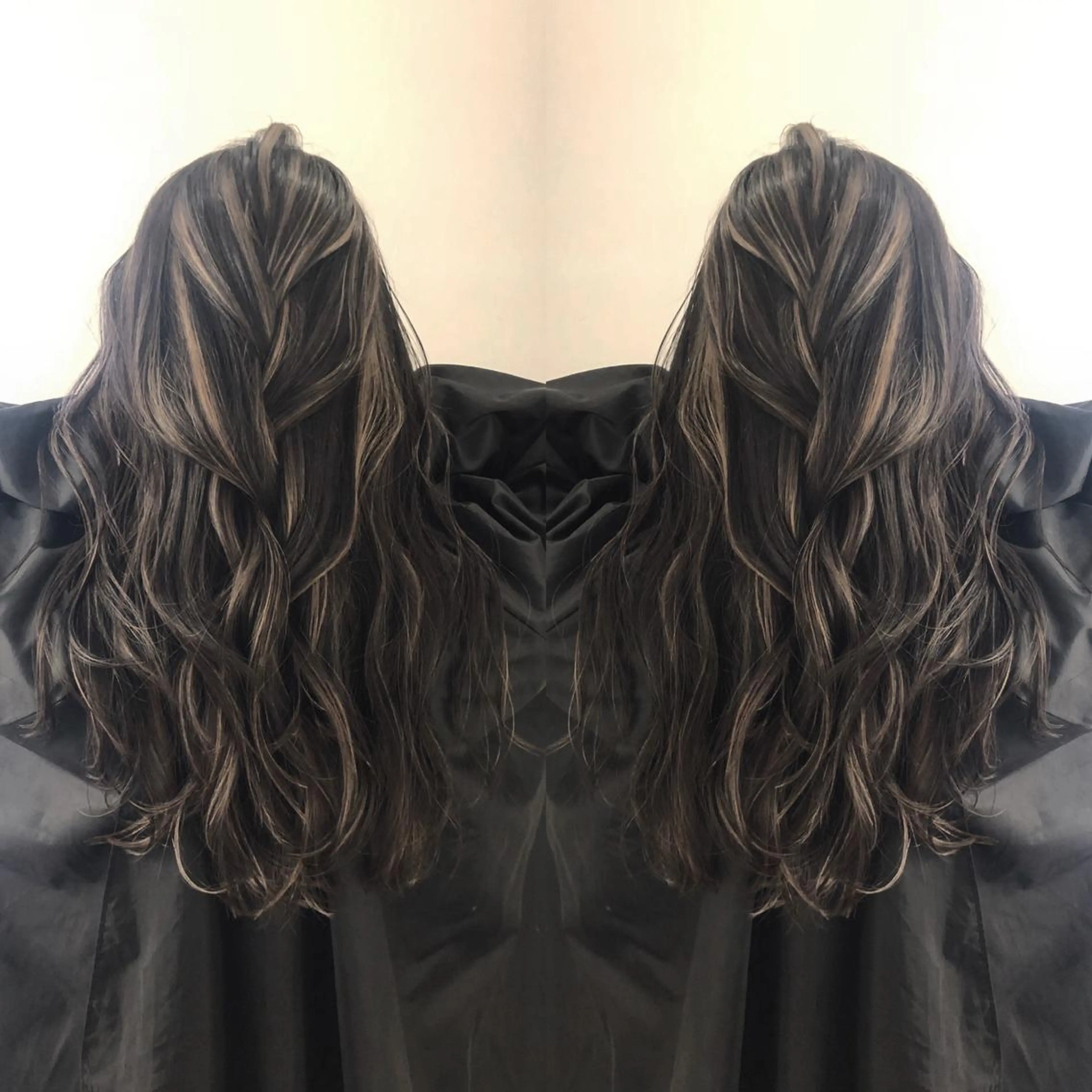 ロング カラー ブリーチカラー🌈 石垣翔太のヘアスタイル