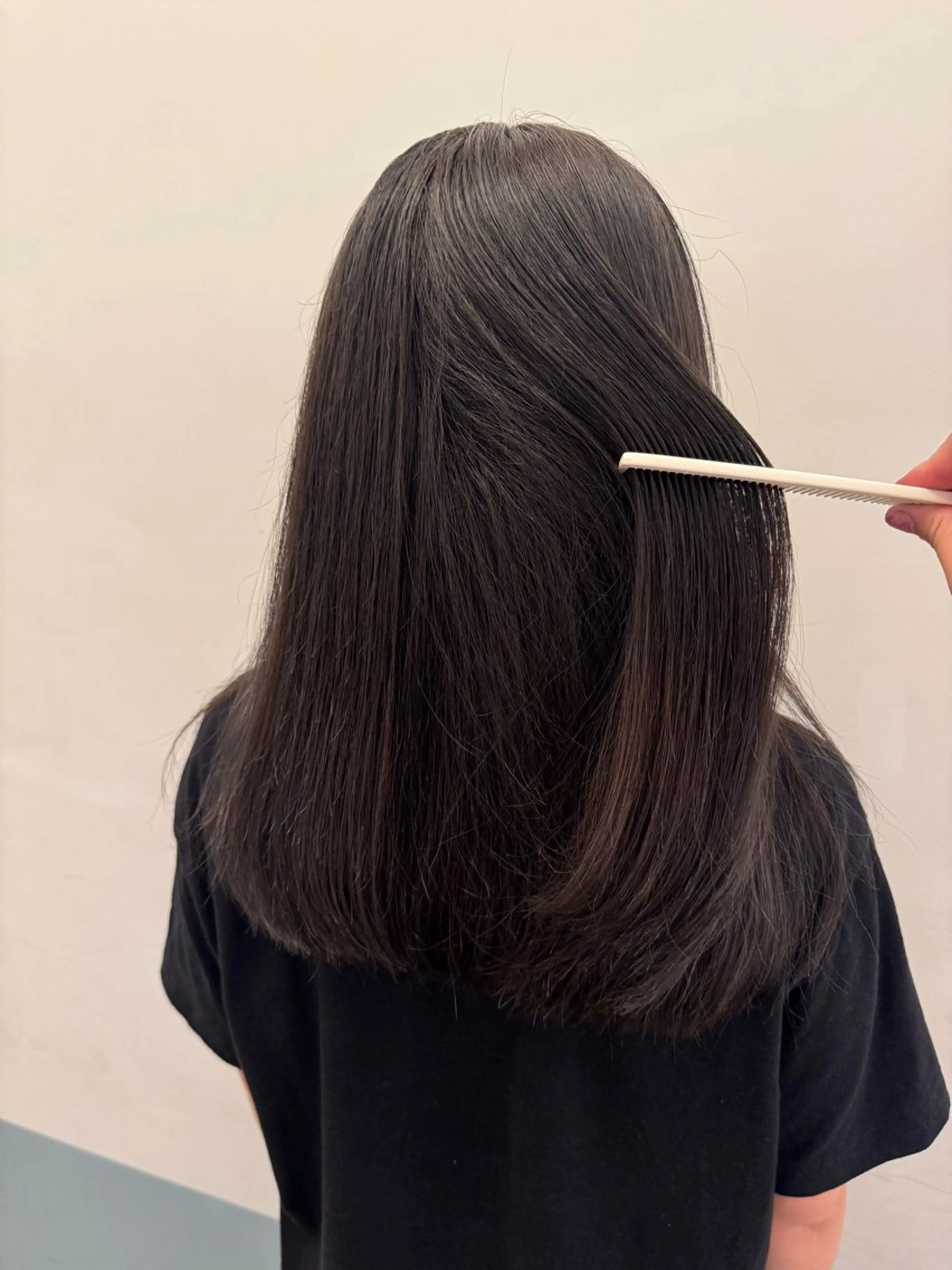 セミロング ヘアカラー ホリグチ ルナのヘアスタイル