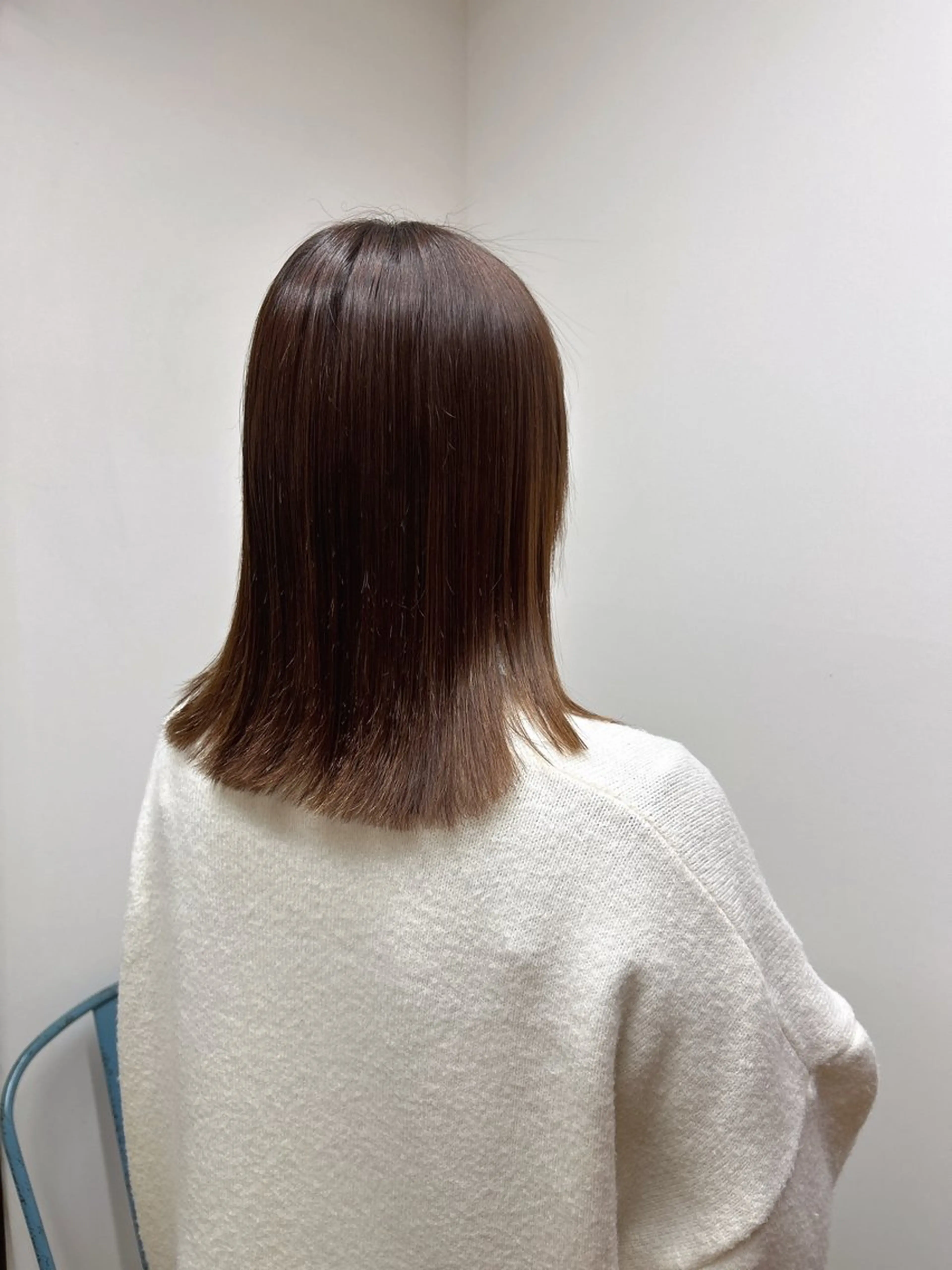 ミディアム カット 縮毛矯正 トリートメント 伶風/デザインカット /ボブ/透明感カラーのヘアスタイル