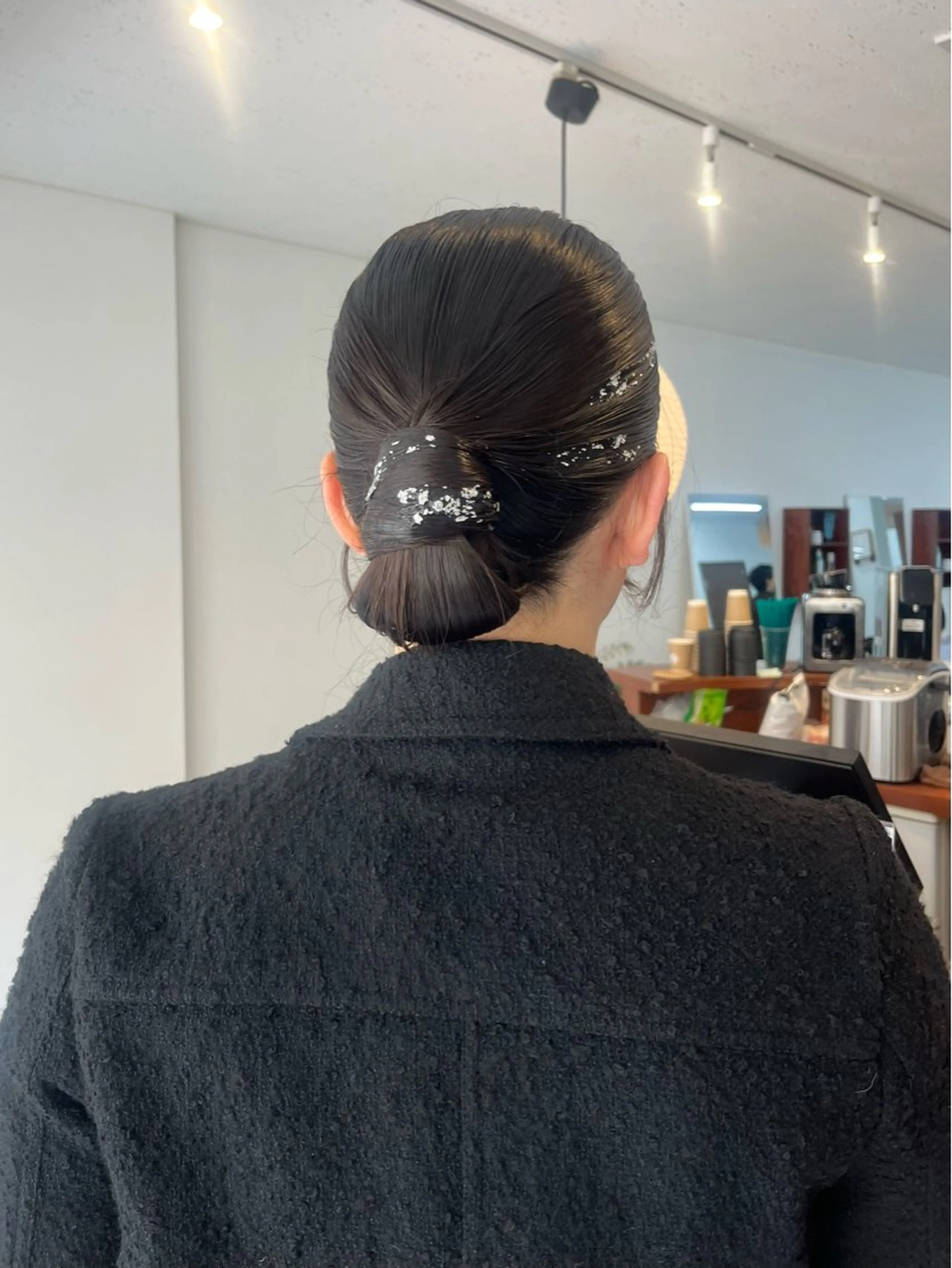 セミロング ヘアアレンジ ヘアセット 🟣niw SHUNNA🟣のヘアスタイル