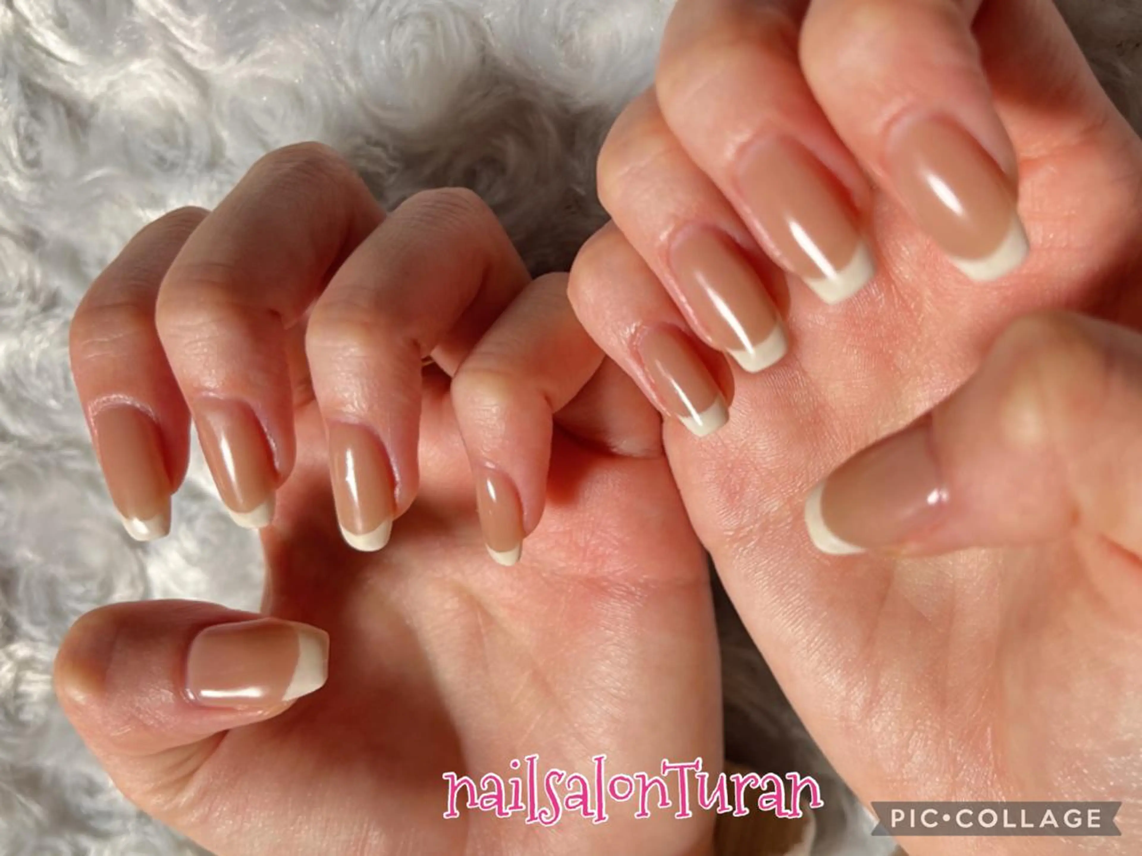 ネイル フレンチネイル ジェルネイル パラジェル 上村 未来のネイルデザイン