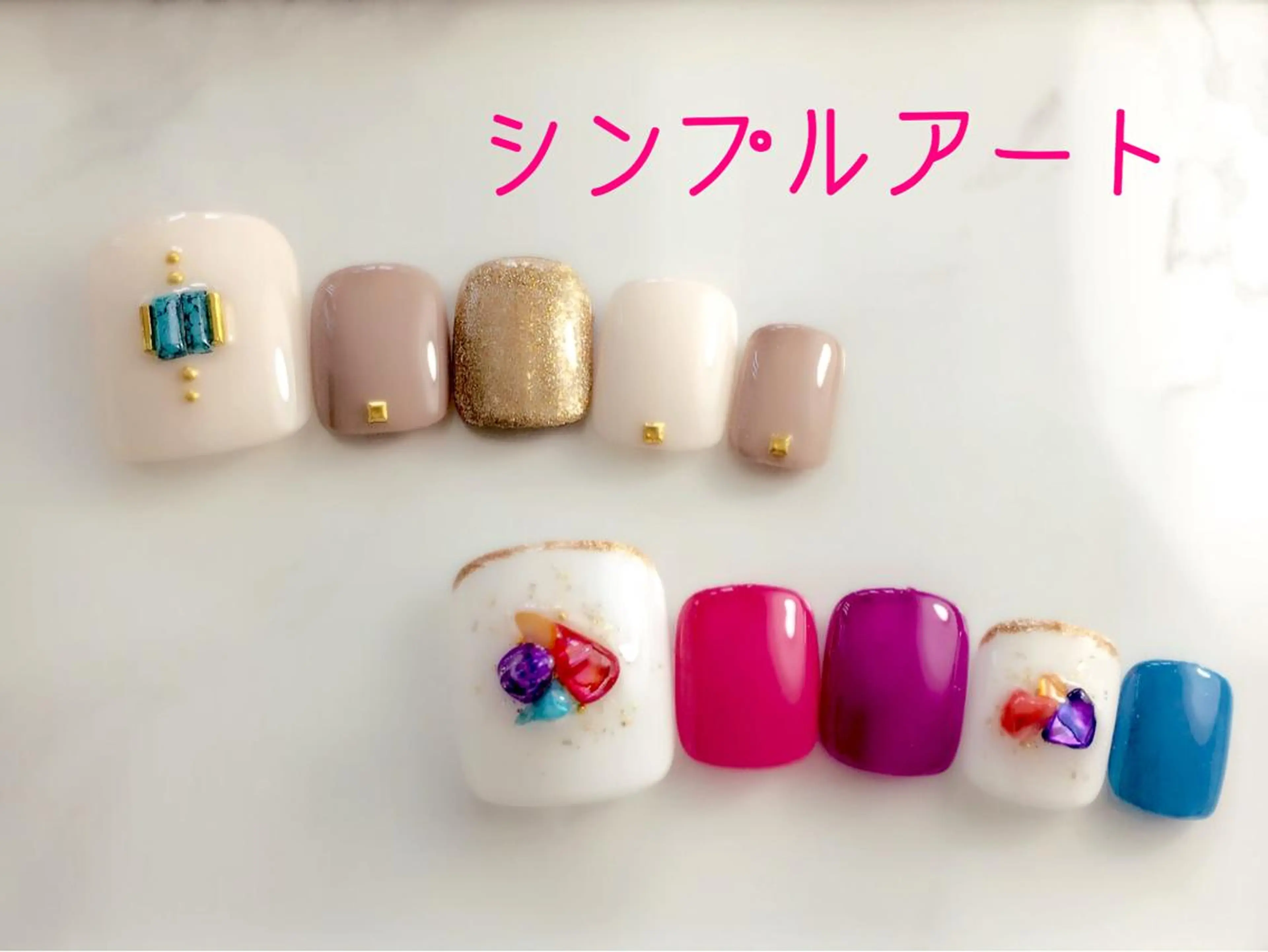 ネイル アートネイル シンプルネイル HALU ハルのネイルデザイン