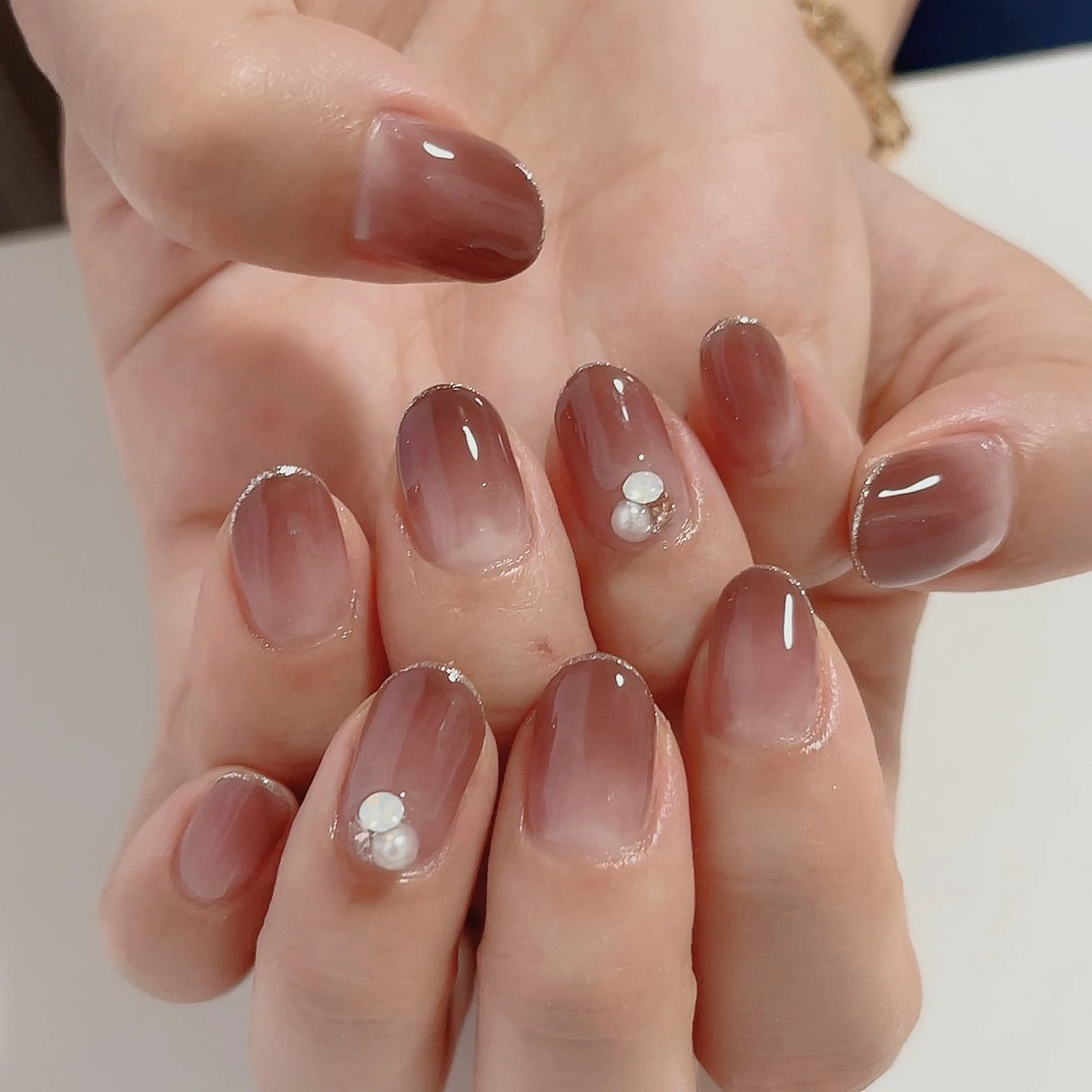 ネイル グラデーション ラメ(グリッター) Mizuki nailのネイルデザイン