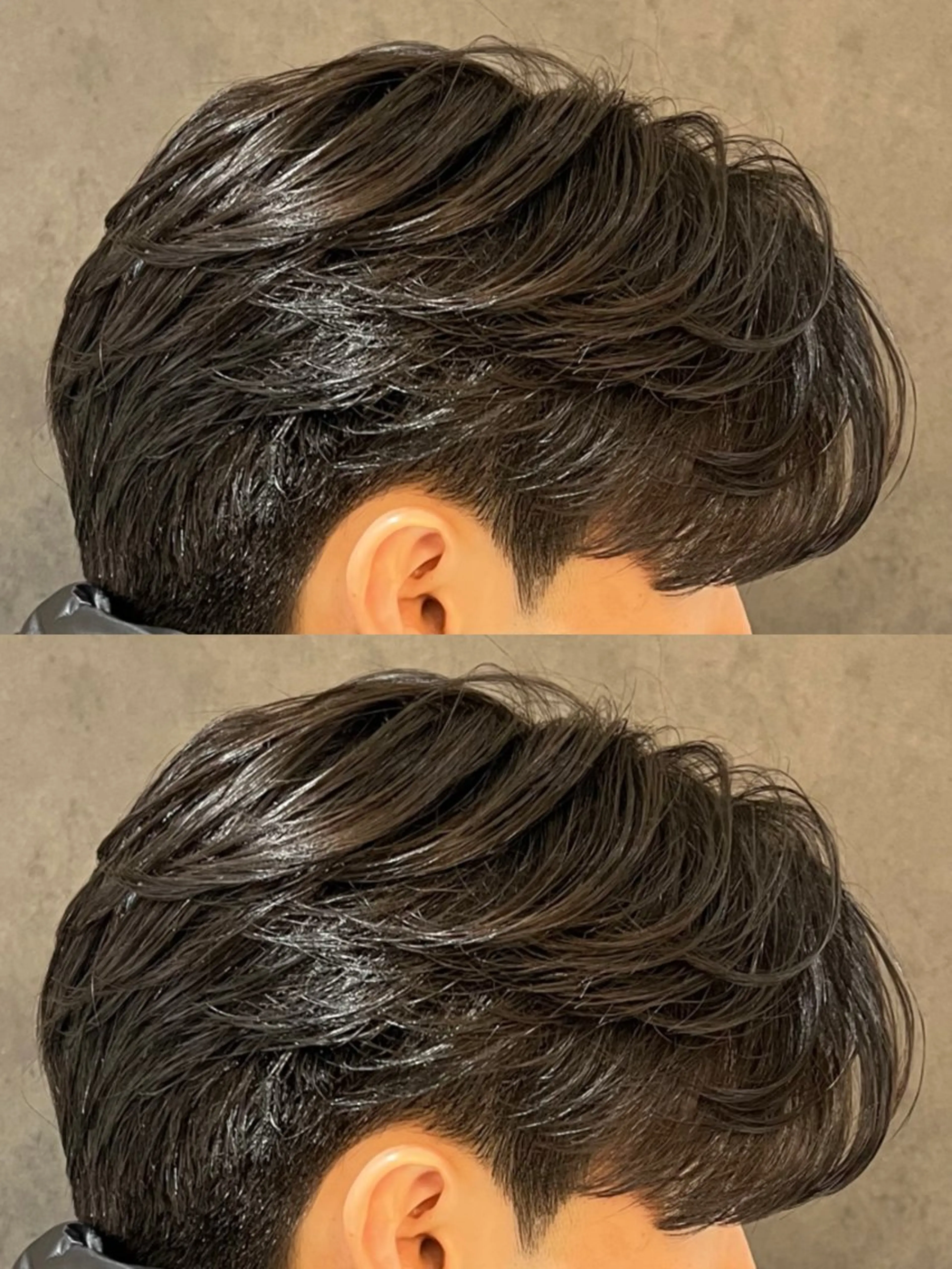 パーマ メンズ カット パーマ マッシュ/ センターパート/奈菜のヘアスタイル