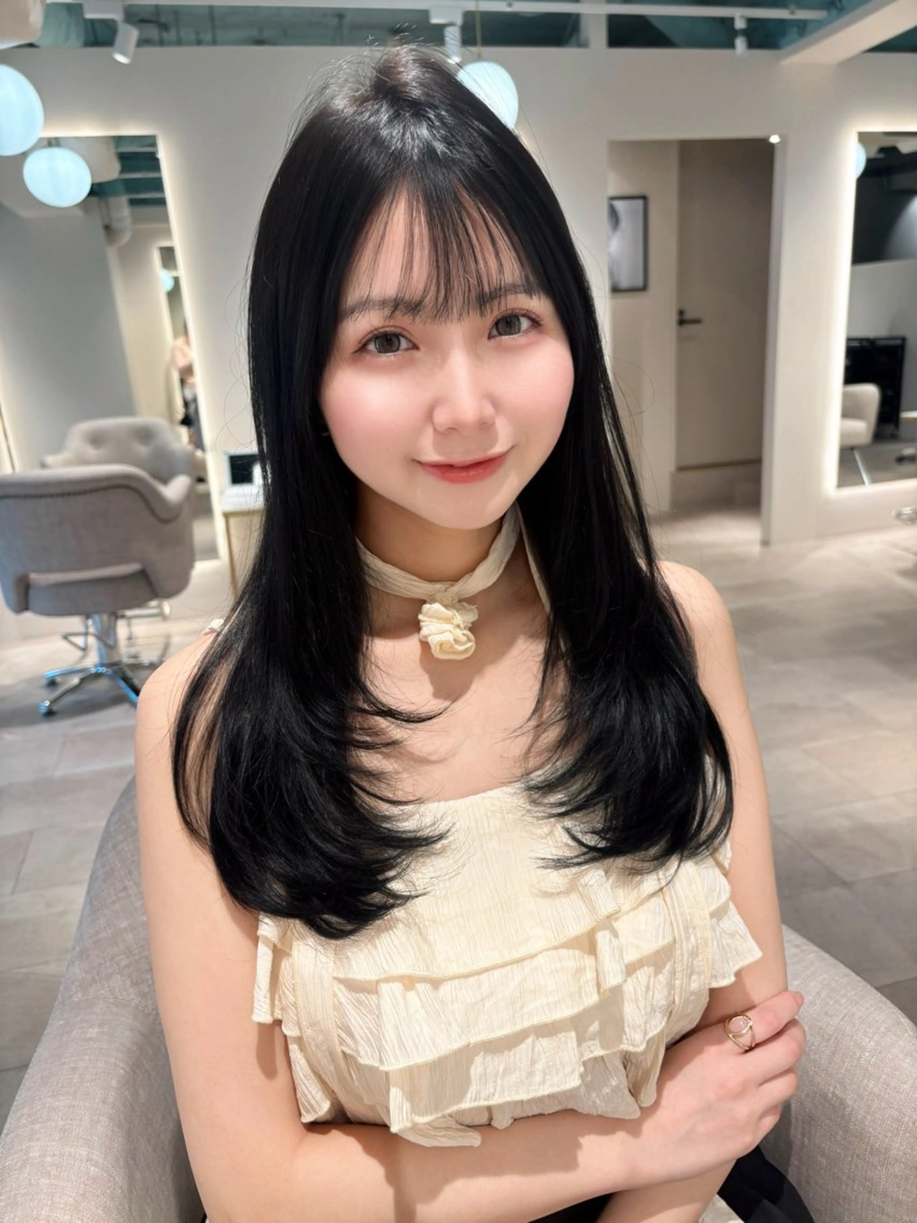 ロング レイヤーカット/ 韓国girly🤍楓のヘアスタイル