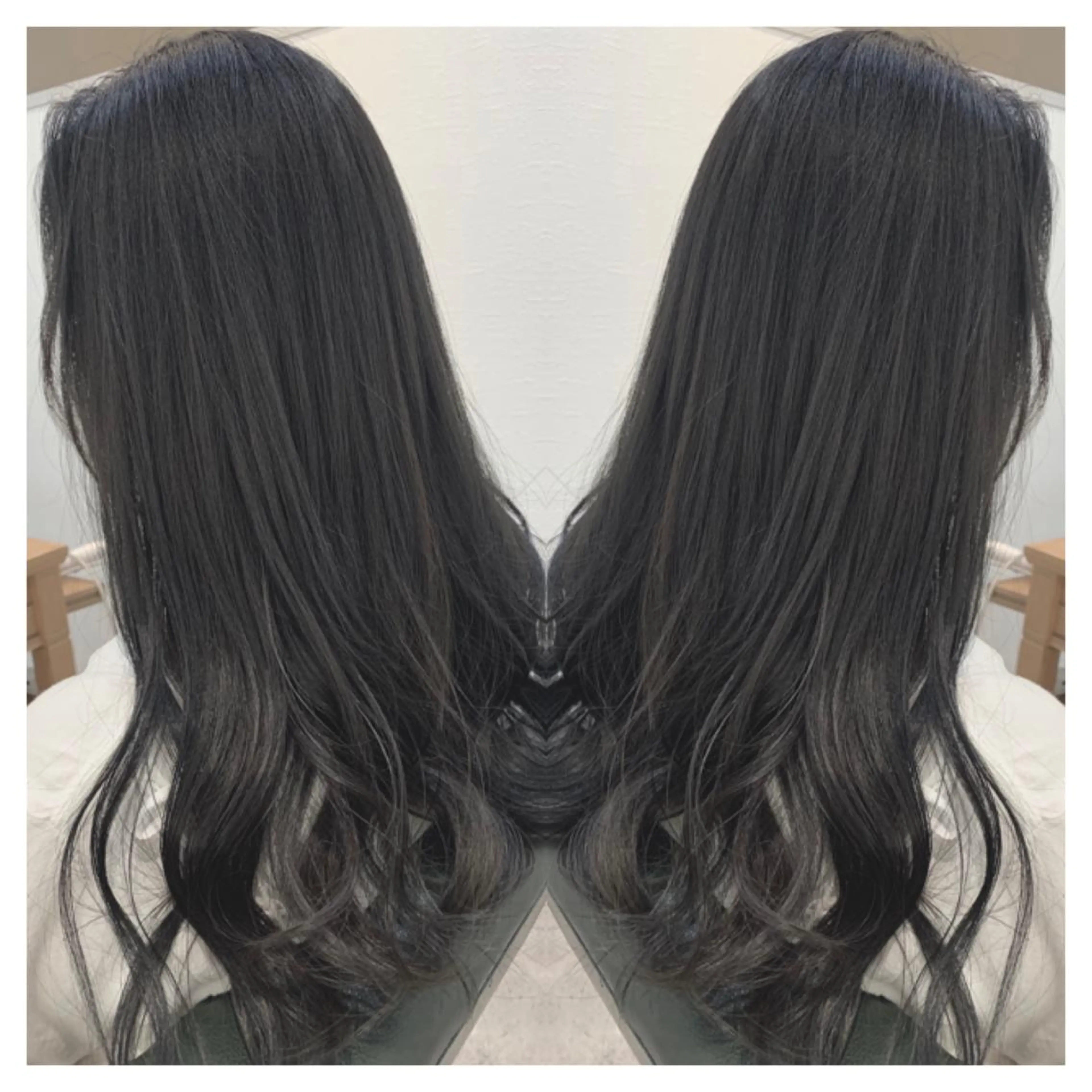 ロング カラー カット ヘアカラー トリートメント 村山 茉衣のヘアスタイル