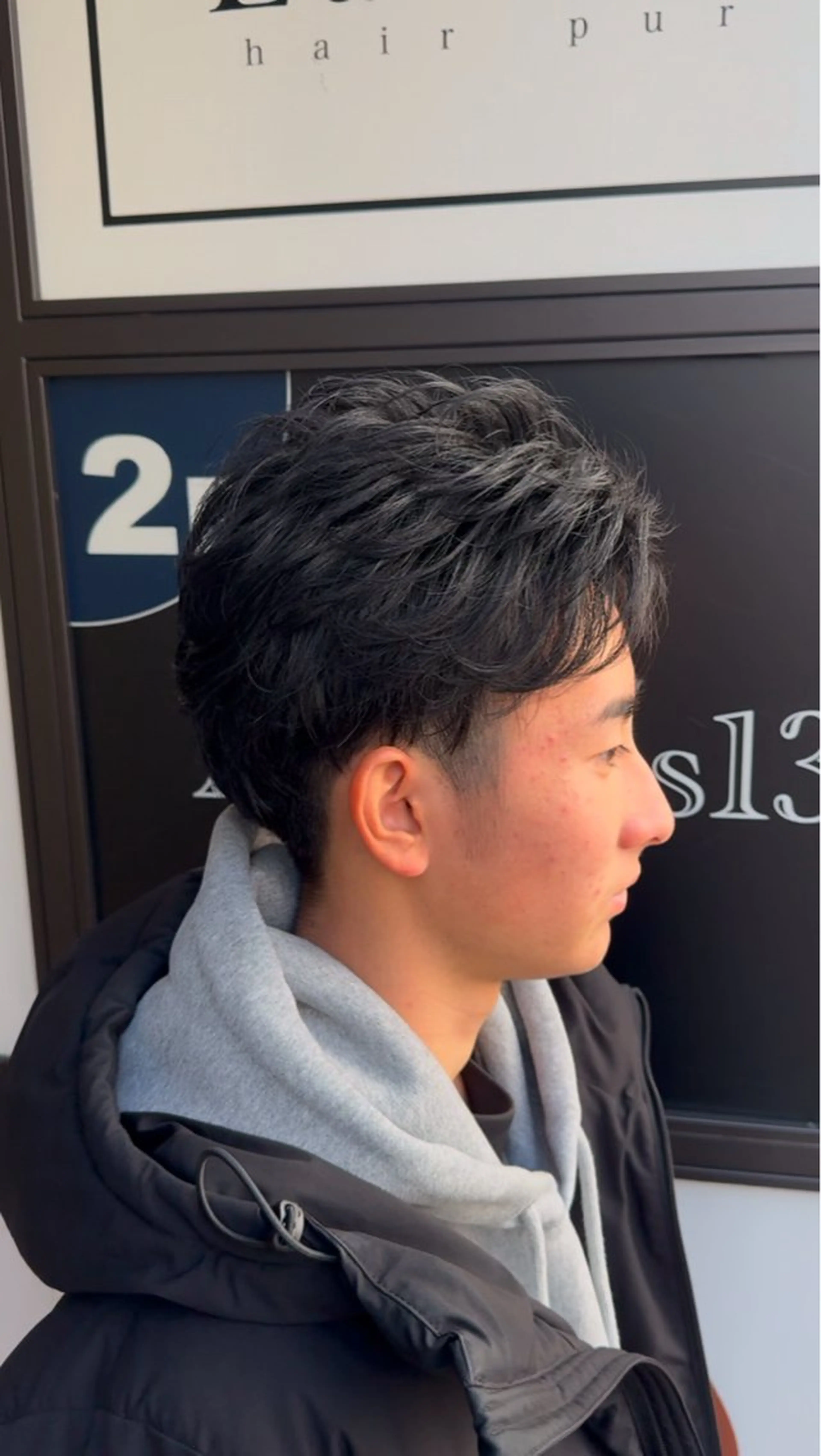 メンズ カット ヘアセット Men’s  salon ANSWER所属・SHIZUKU 大阪短髪フェードのヘアスタイル