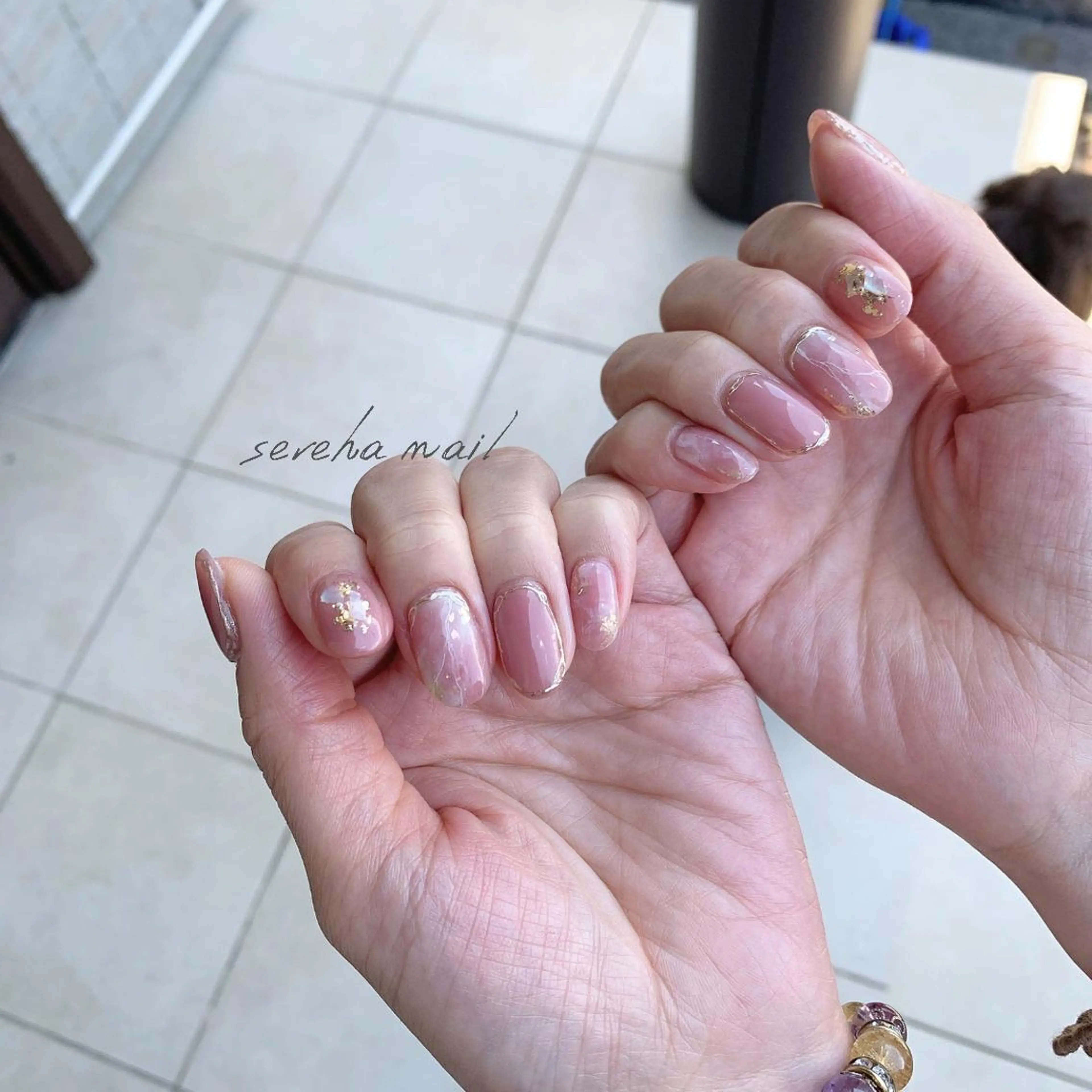 ネイル 持ち込み ピンク sereha nailのネイルデザイン