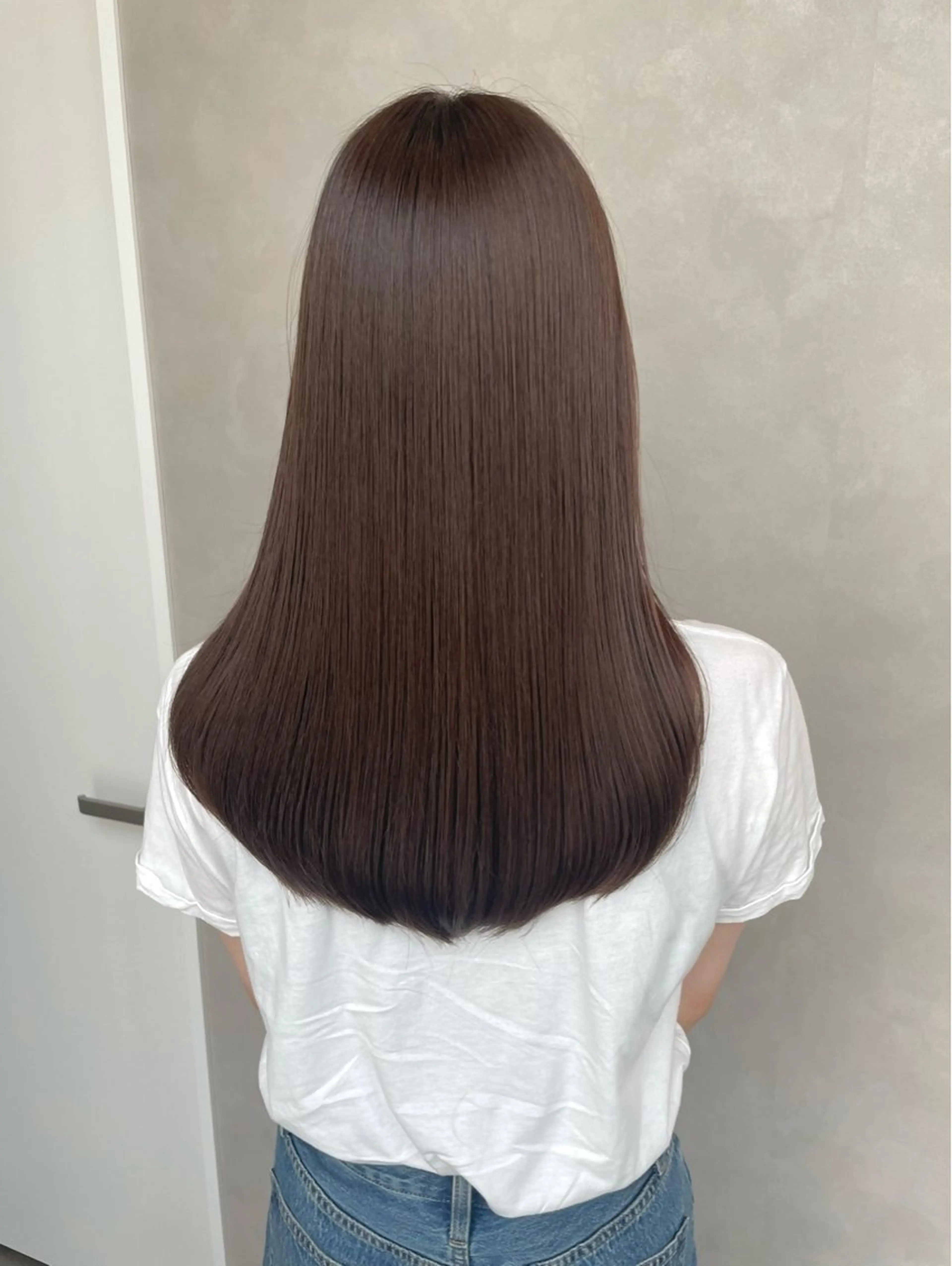 セミロング カラー ベージュカラー 🌿レイヤー赤み消し 🌿西村拓也のヘアスタイル