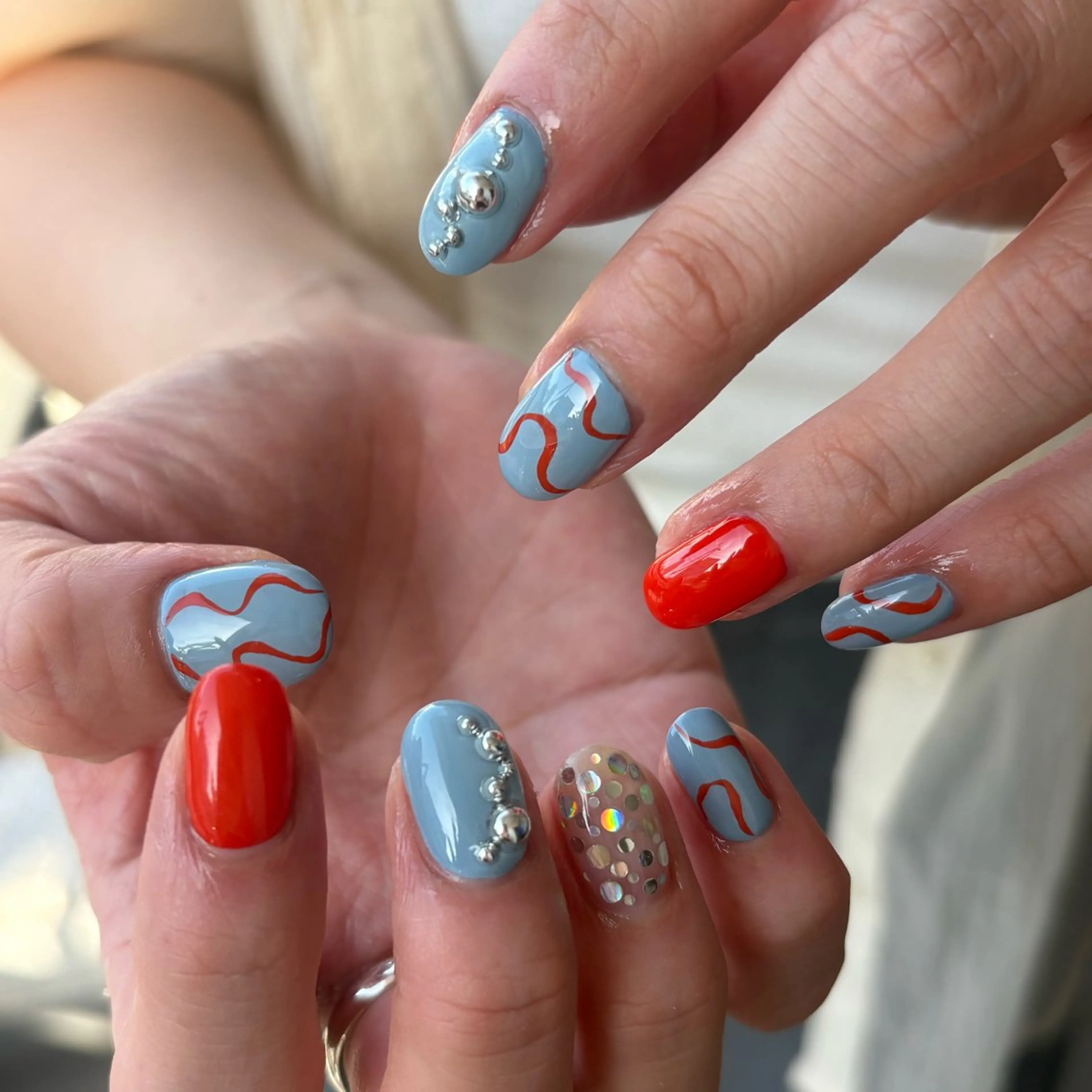 ネイル ハンドネイル カメレオン京橋🌻 草葉由佳のネイルデザイン