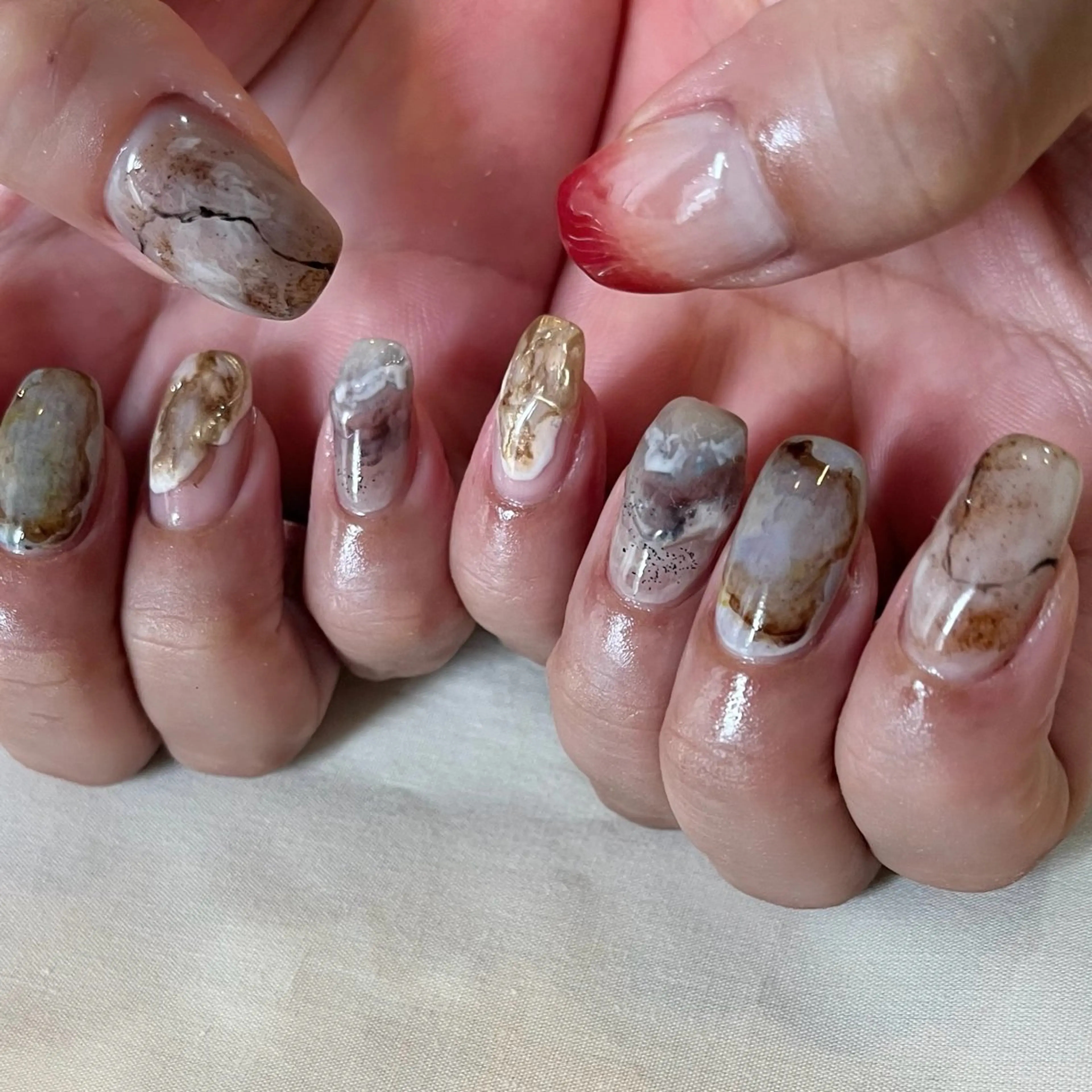 ネイル ハンドネイル Trico Antique所属・岩本 杏のネイルデザイン