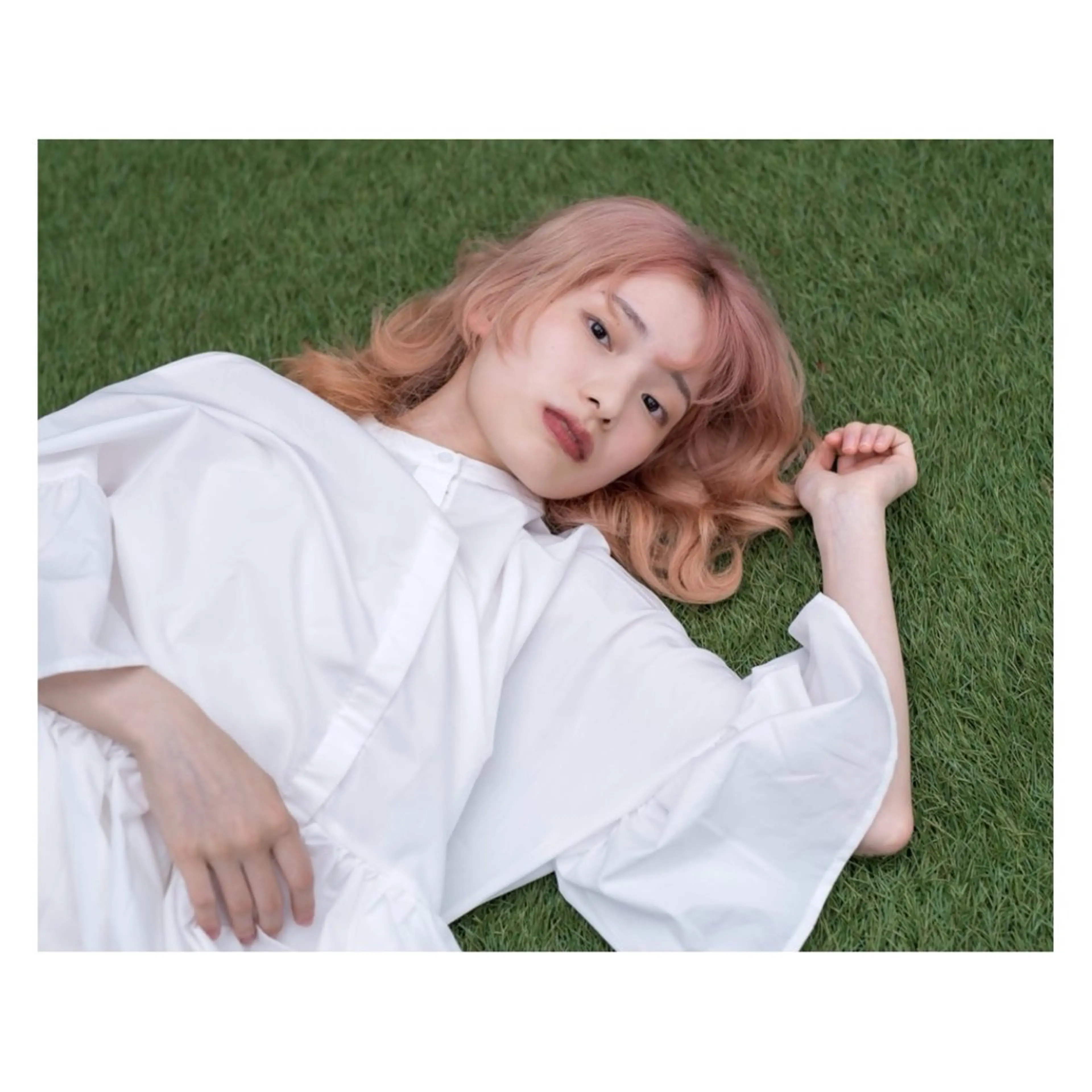 ミディアム カラー ベージュカラー ピンクカラー ピンクベージュ レイヤーカット カット ヘアカラー トリートメント rewards成城学園前店所属・hiroki【雰囲気 &style】のヘアスタイル