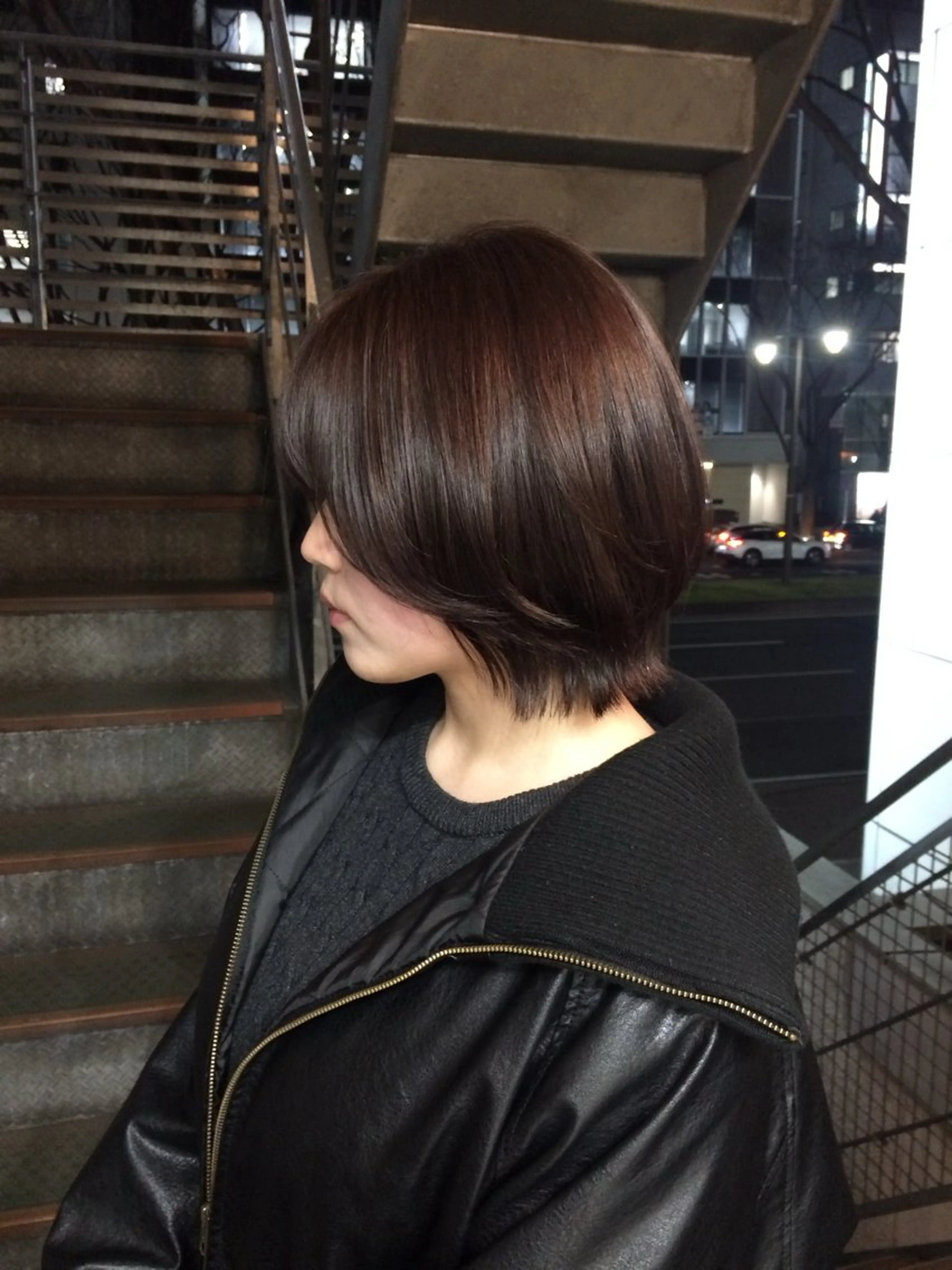 ショート カラー ブラウンカラー 透明感カラー レイヤーカット カット ヘアカラー 杏華 パーマ\ショートのヘアスタイル