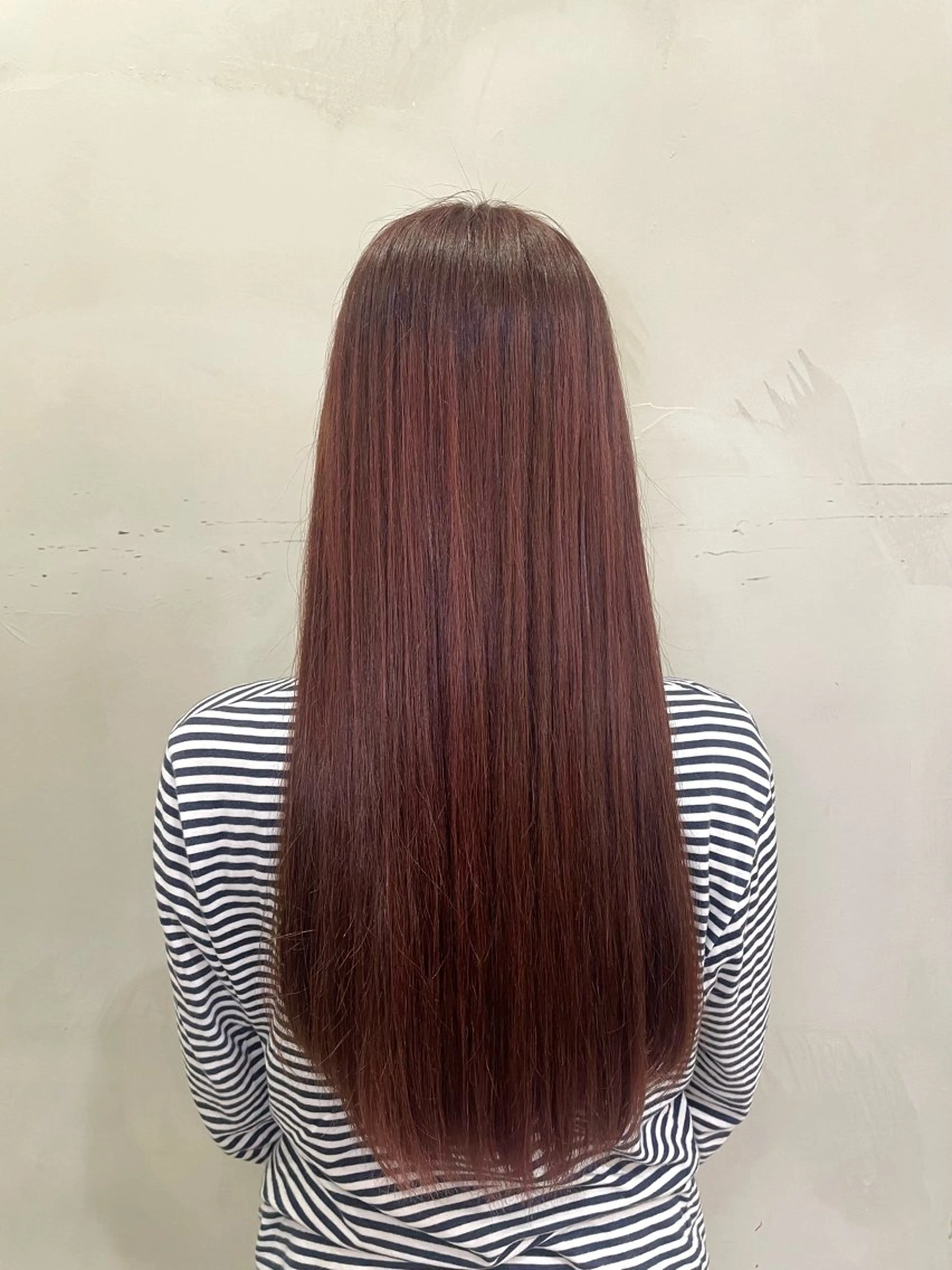 ロング カラー ブリーチ ブリーチなしカラー ピンクカラー 伊藤 実悠/豊橋/ 髪質改善カラーのヘアスタイル