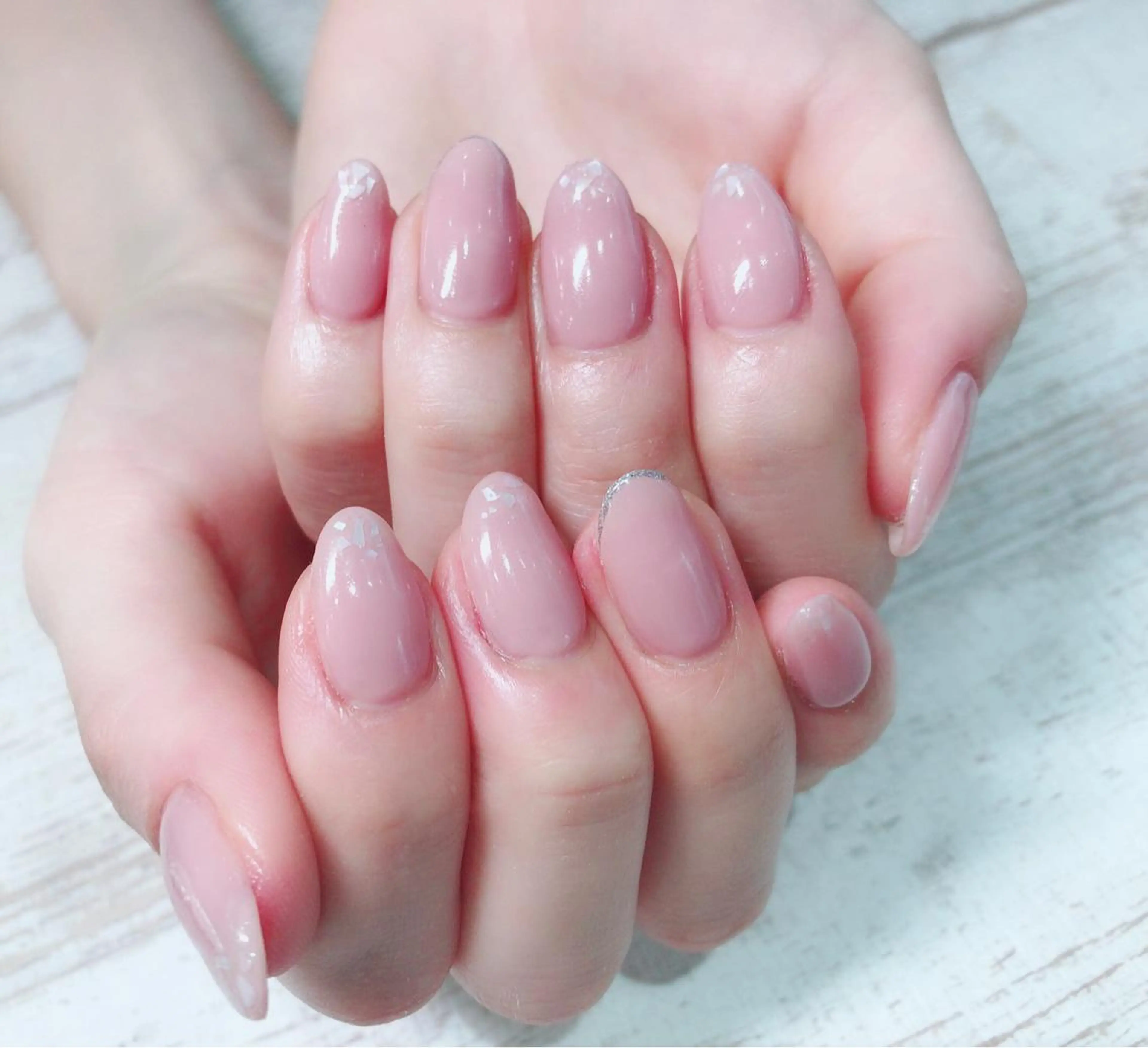 ネイル ラメ(グリッター) オフィスネイル Lino+ ネイル&よもぎ蒸しのネイルデザイン