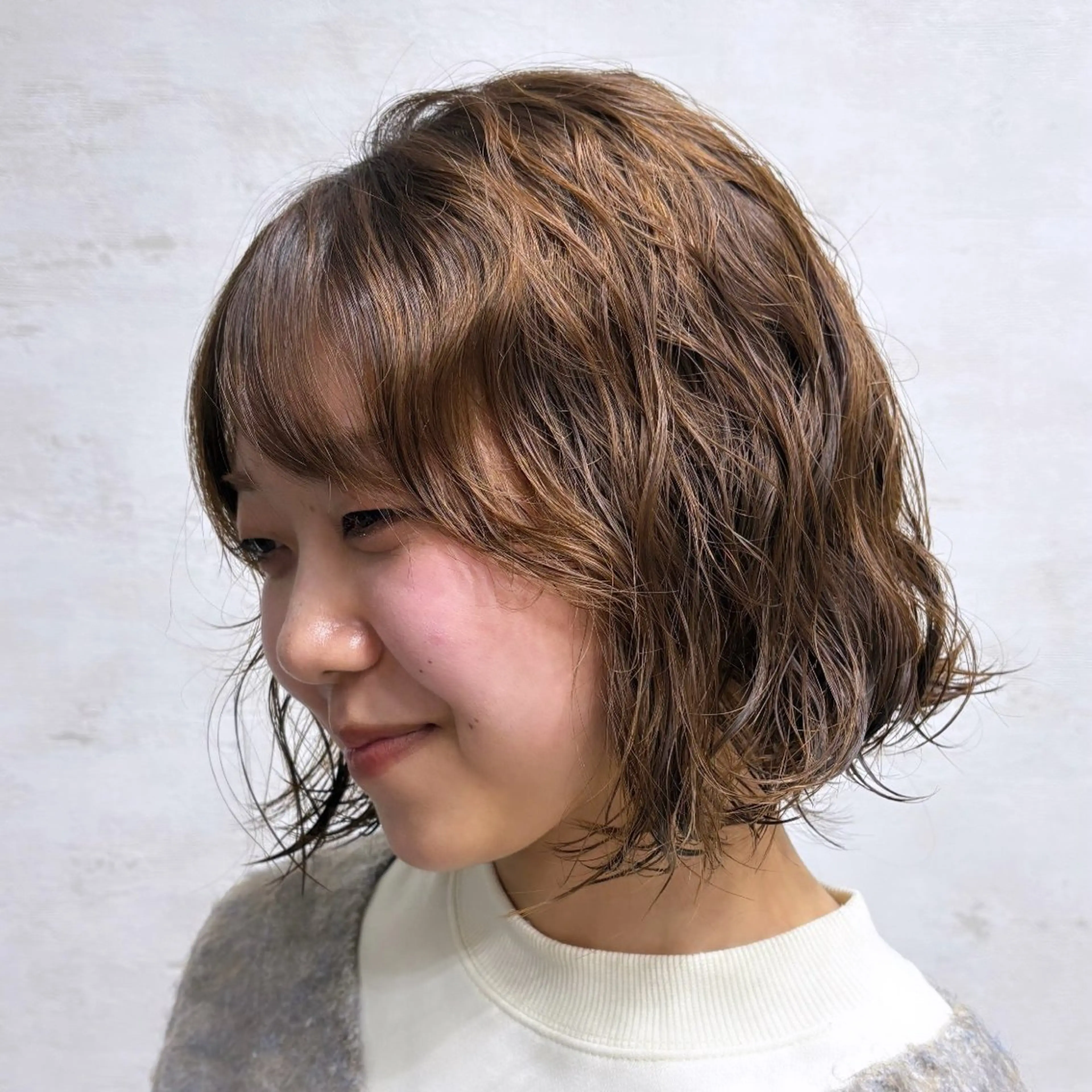 ショート パーマ カット パーマ picasso yume/ボブカットのヘアスタイル